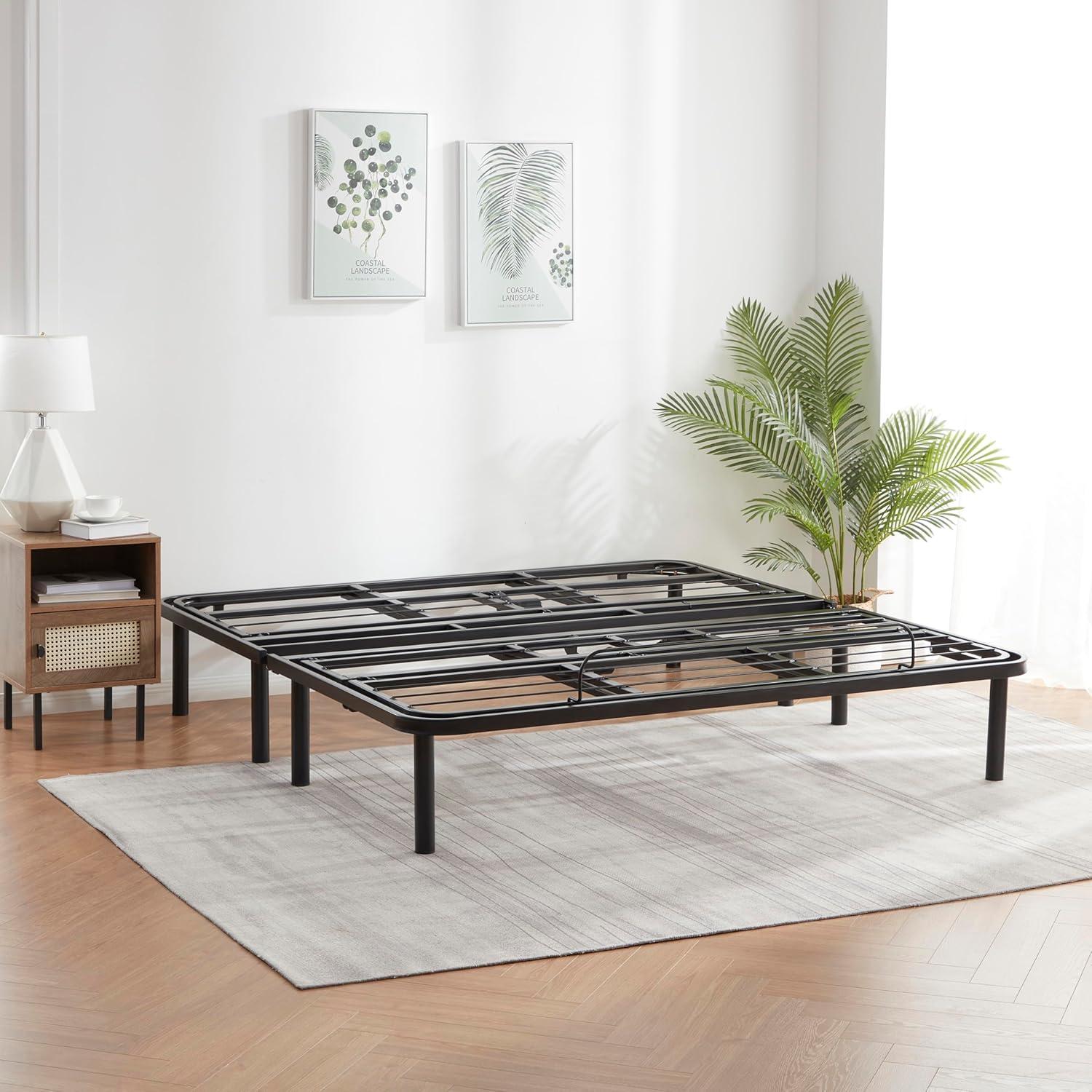 Bryt Basic Adjustable Bed Base, Queen Size Bed Frame with Motorized Head and Foot Incline and Wireless Remote