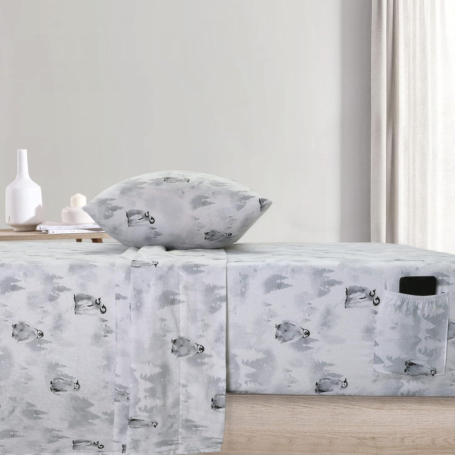Enviohome Colyt 100% Cotton Flannel Sheet Set