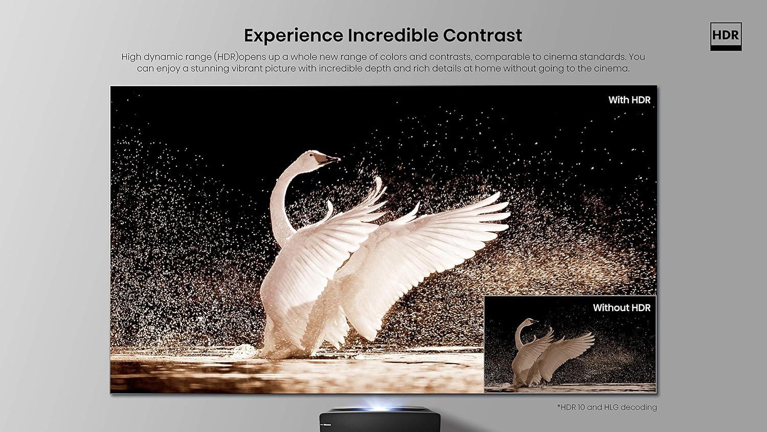 Hisense 120L5F-RB UHD Cinema Ultra Short Throw Video Projector, No screen - Certified Refurbished