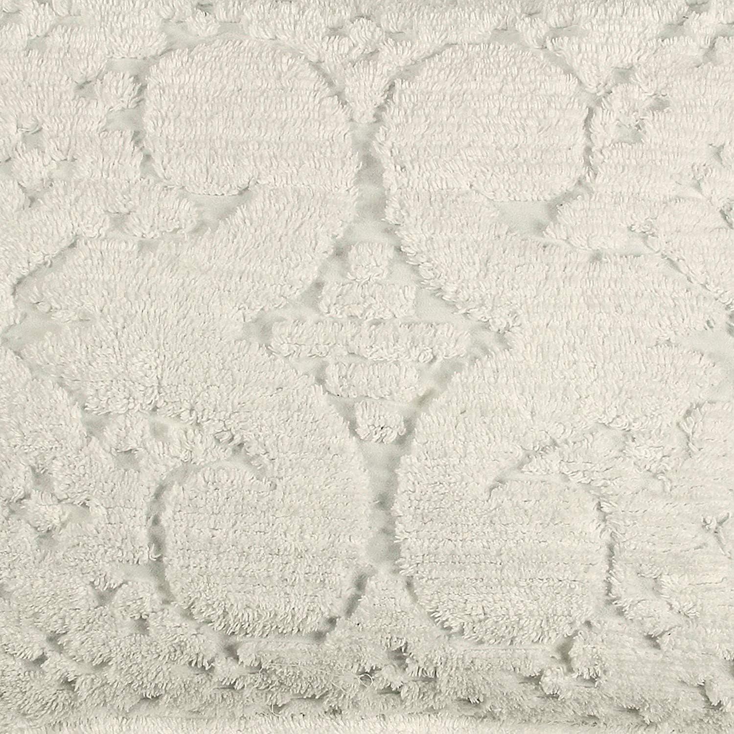 Better Trends Ashton – Luxurious 100% Cotton Tufted Euro Sham in Medallion Design, Super Soft & Lightweight, 26” x 26”, Ivory