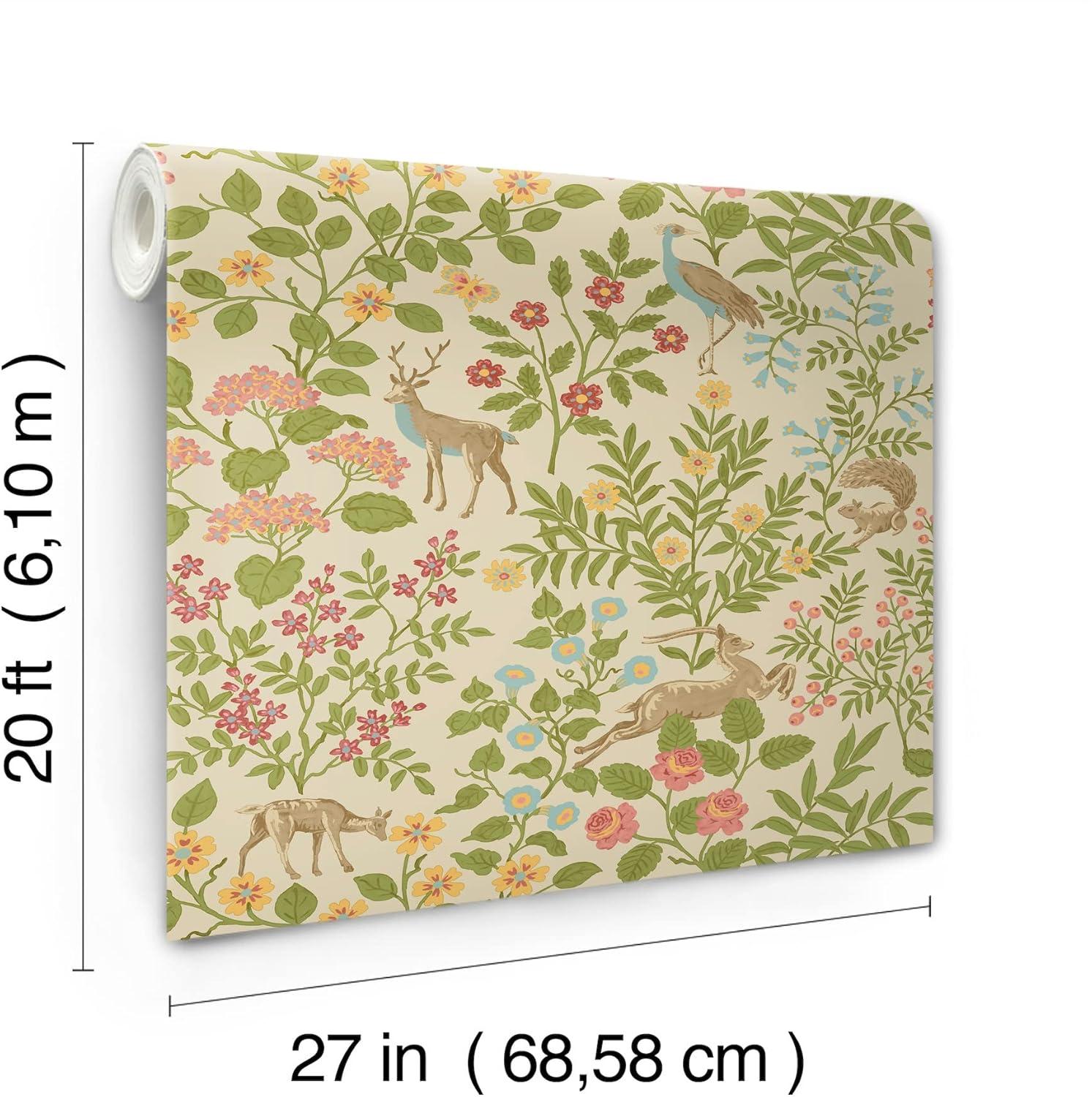 Woodland Floral Peel & Stick Wallpaper