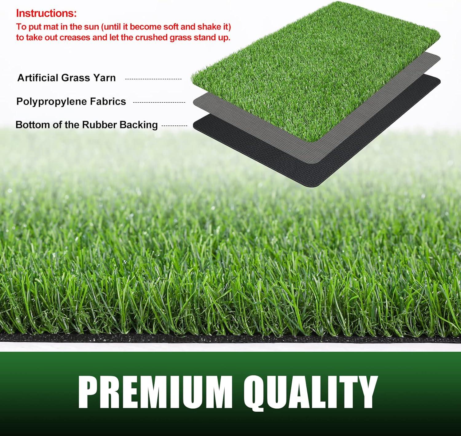 SHACOS Artificial Grass Turf Rugs and Rolls