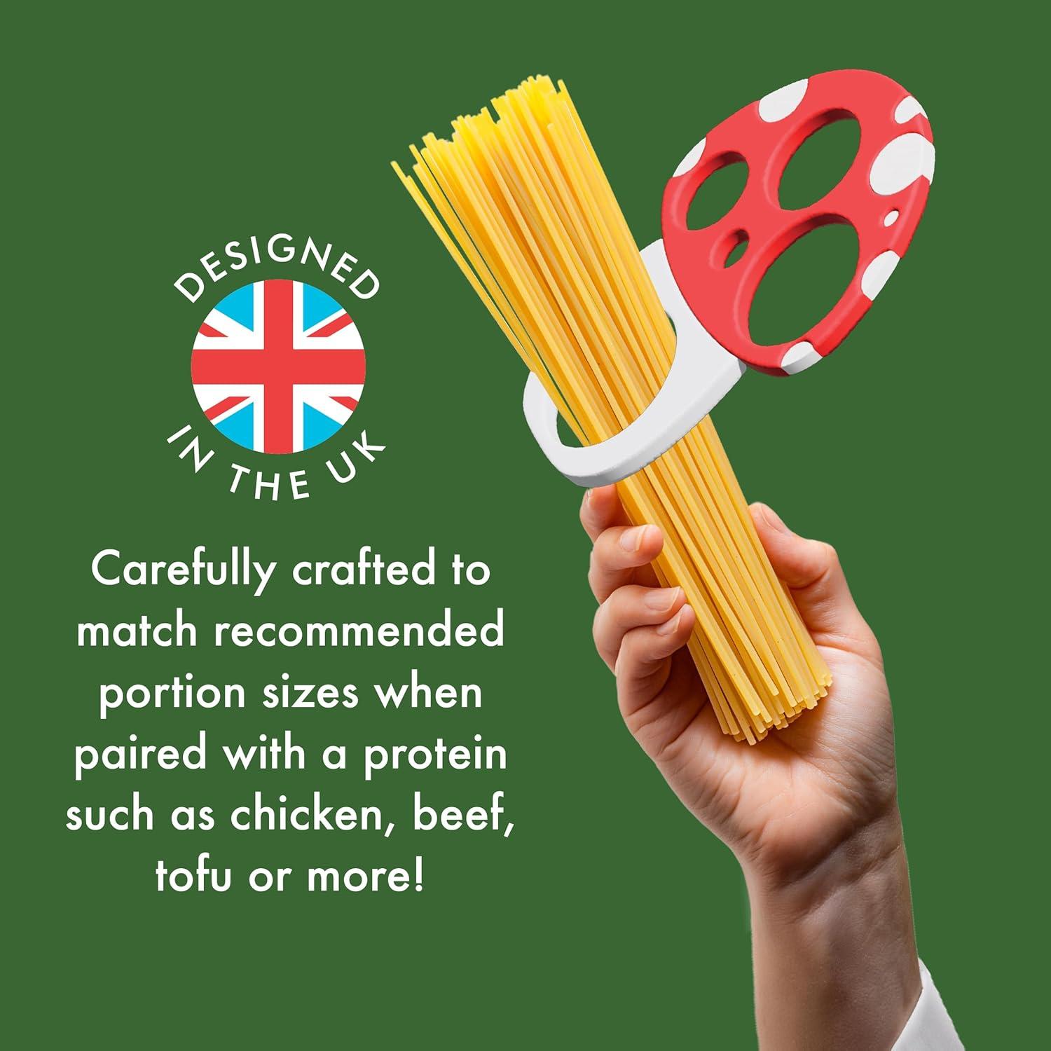 Pasta Measuring Tool - Spaghetti Measuring Tool - Portion Control - Serving Size Measurer - Quirky Mushroom Design - Fun And Unusual Kitchen Gadgets & Accessories - Home Cooking Essentials C38