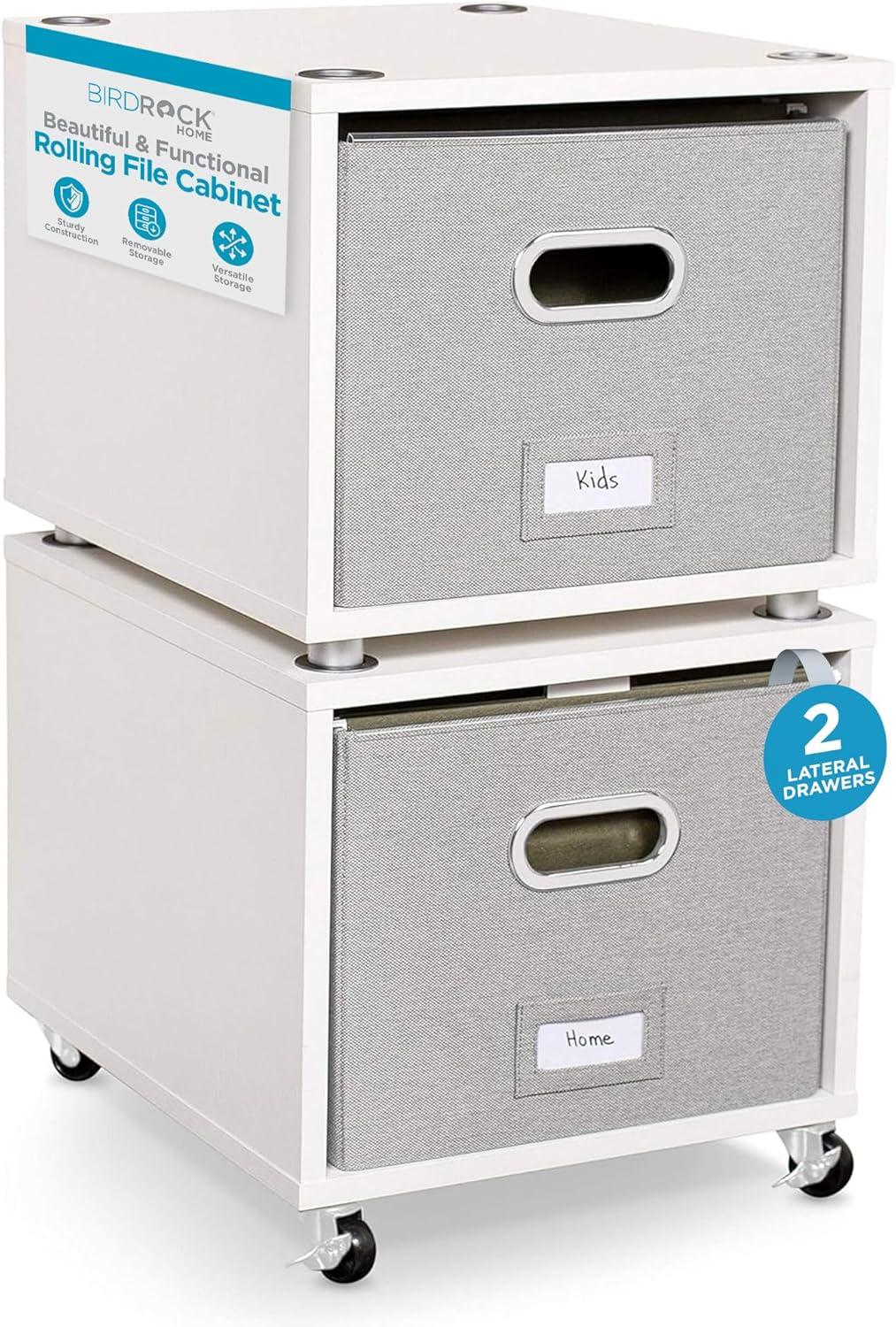 BirdRock Home 14.25'' Wide Mobile File Cabinet