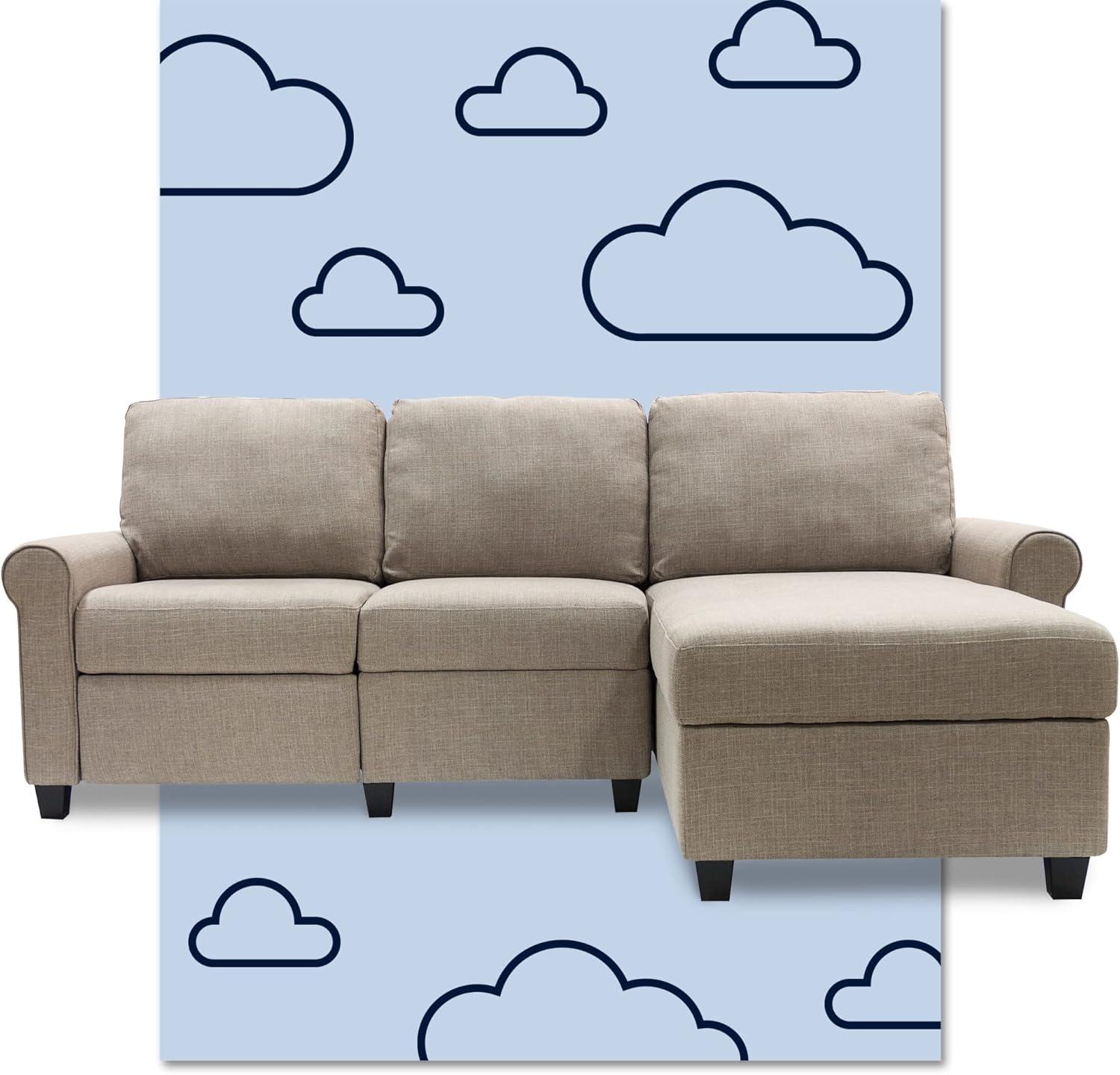 Serta Copenhagen Reclining Sectional Sofa with Storage Chaise