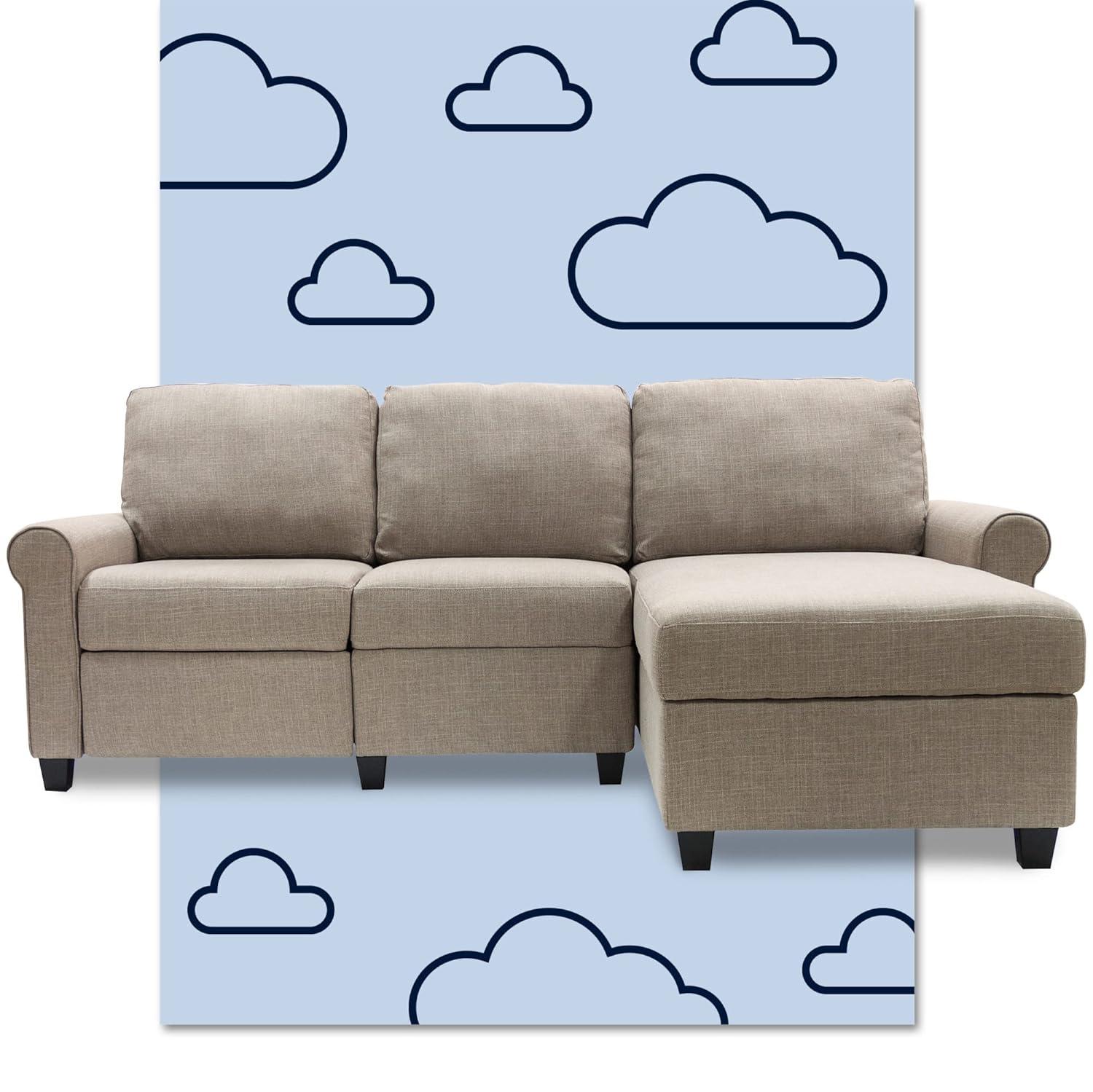 Serta Copenhagen Reclining Sectional Sofa with Storage Chaise