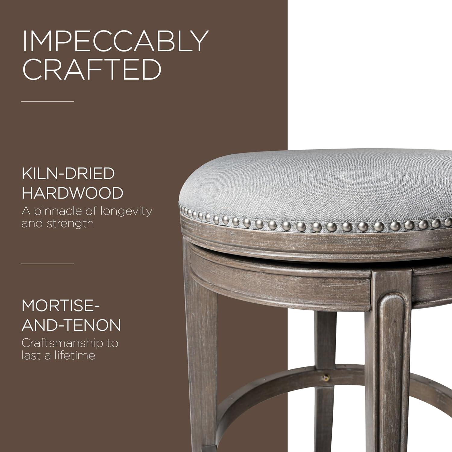 Maven Lane Maven Lane Alexander Stool with Fabric Upholstery