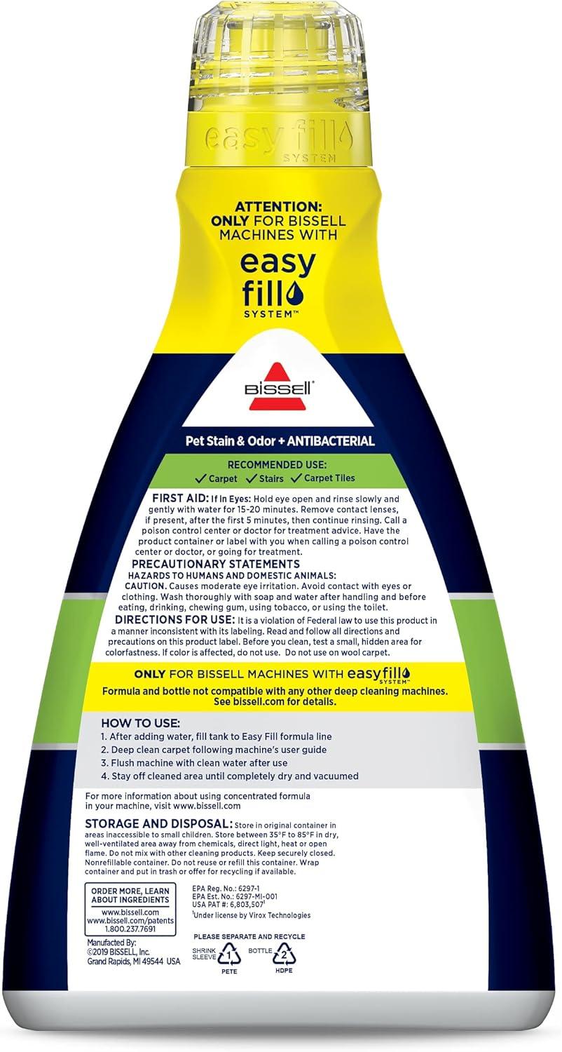 BISSELL Pet Stain & Odor + Antibacterial Carpet Formula - 1567A
