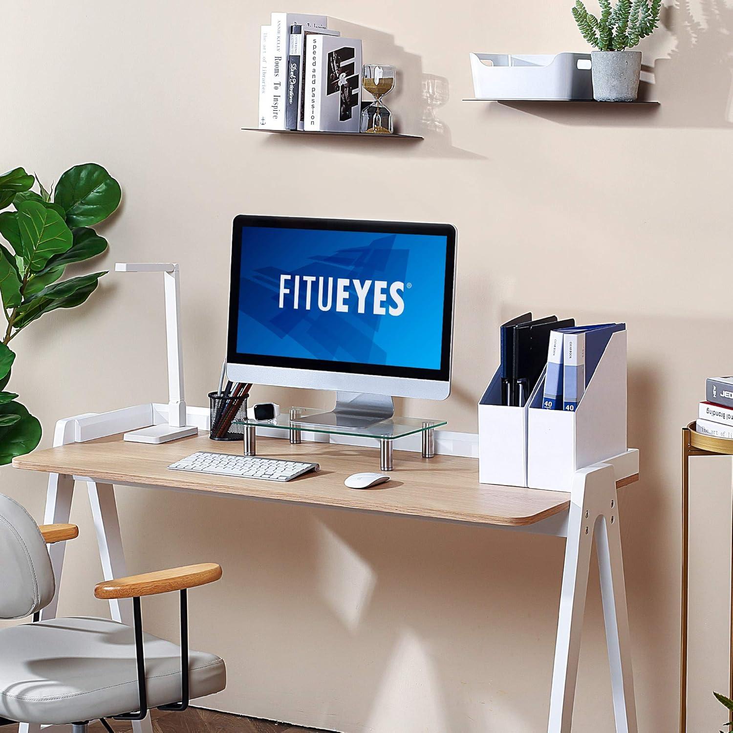 FITUEYES Computer Monitor Stand Desktop Riser for Xbox One/Component/Flat Screen DT103801GC