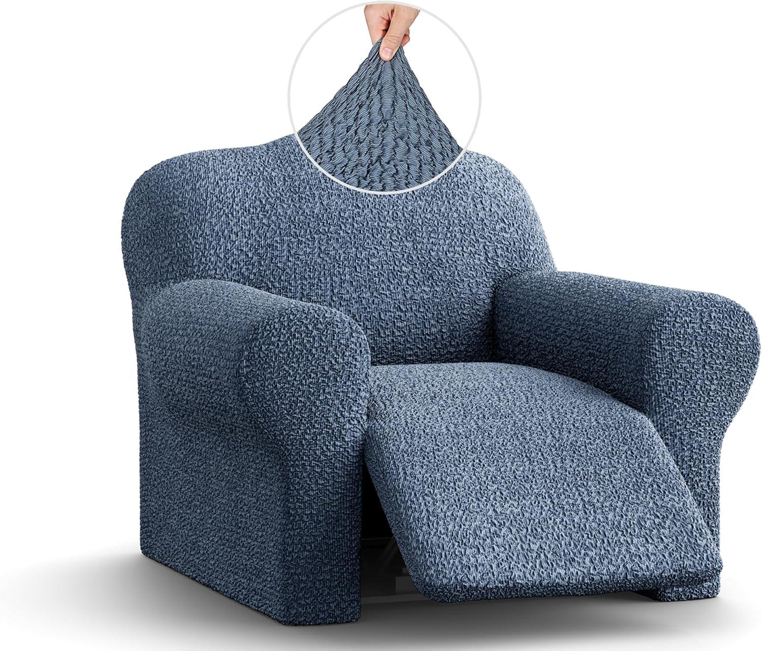 Stretchy Slipcover for Recliner Armchair - Italian Style & Premium Quality - Mille Righe Collection