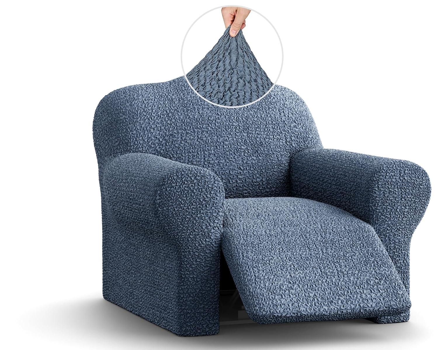 Stretchy Slipcover for Recliner Armchair - Italian Style & Premium Quality - Mille Righe Collection