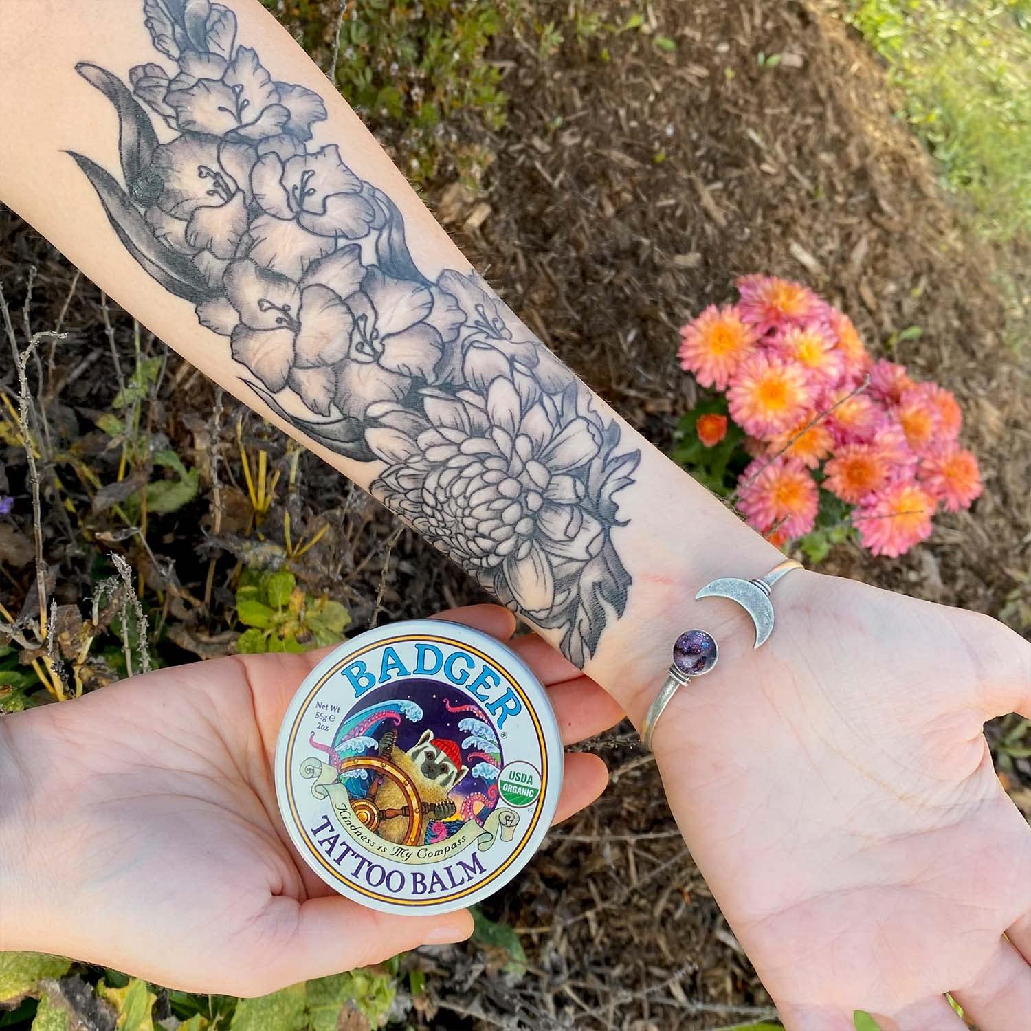Badger Tattoo Balm, Coconut & Tamanu, 2 oz