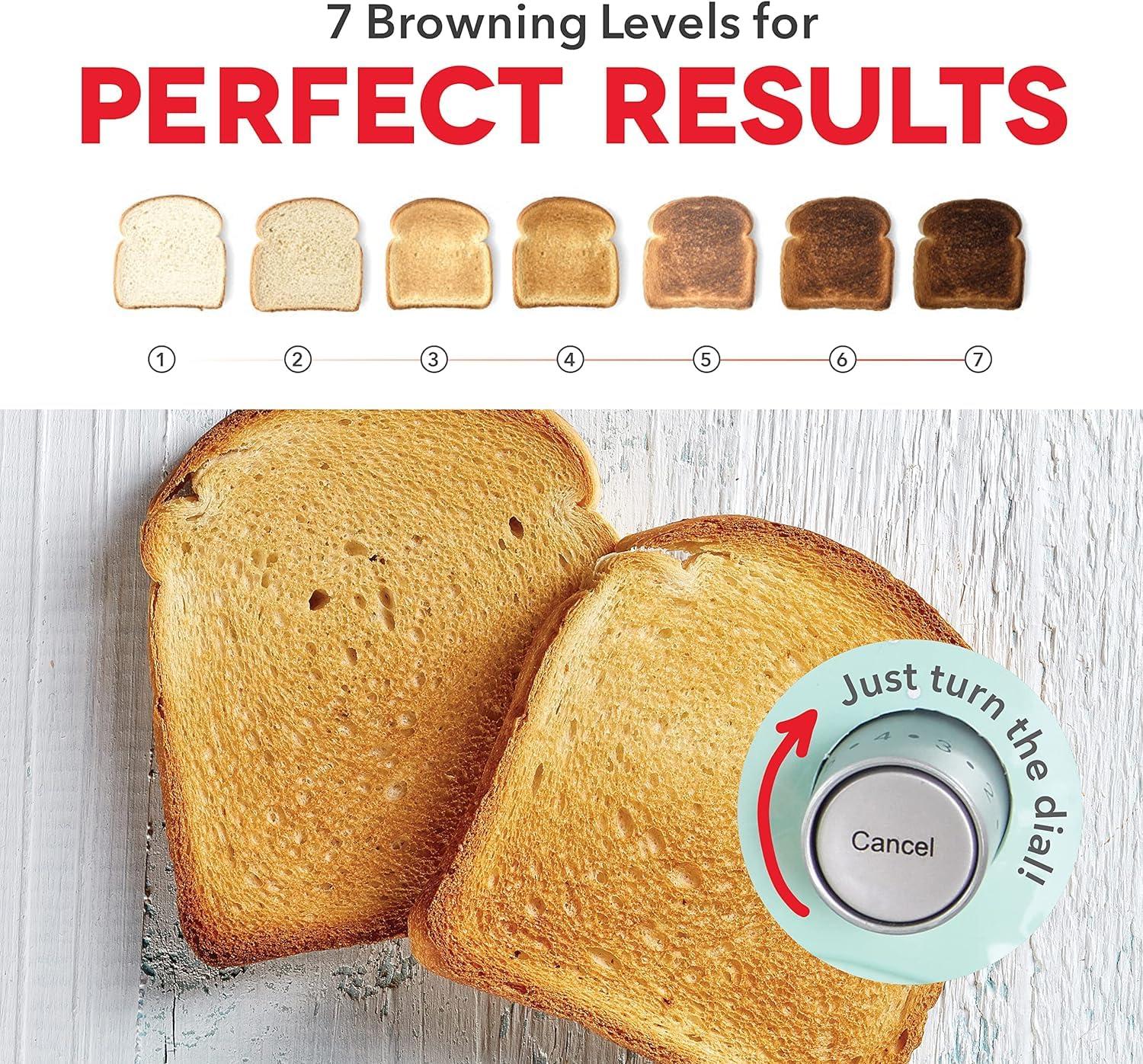 DASH Dash 2 Slice Long Slot Clear View Toaster