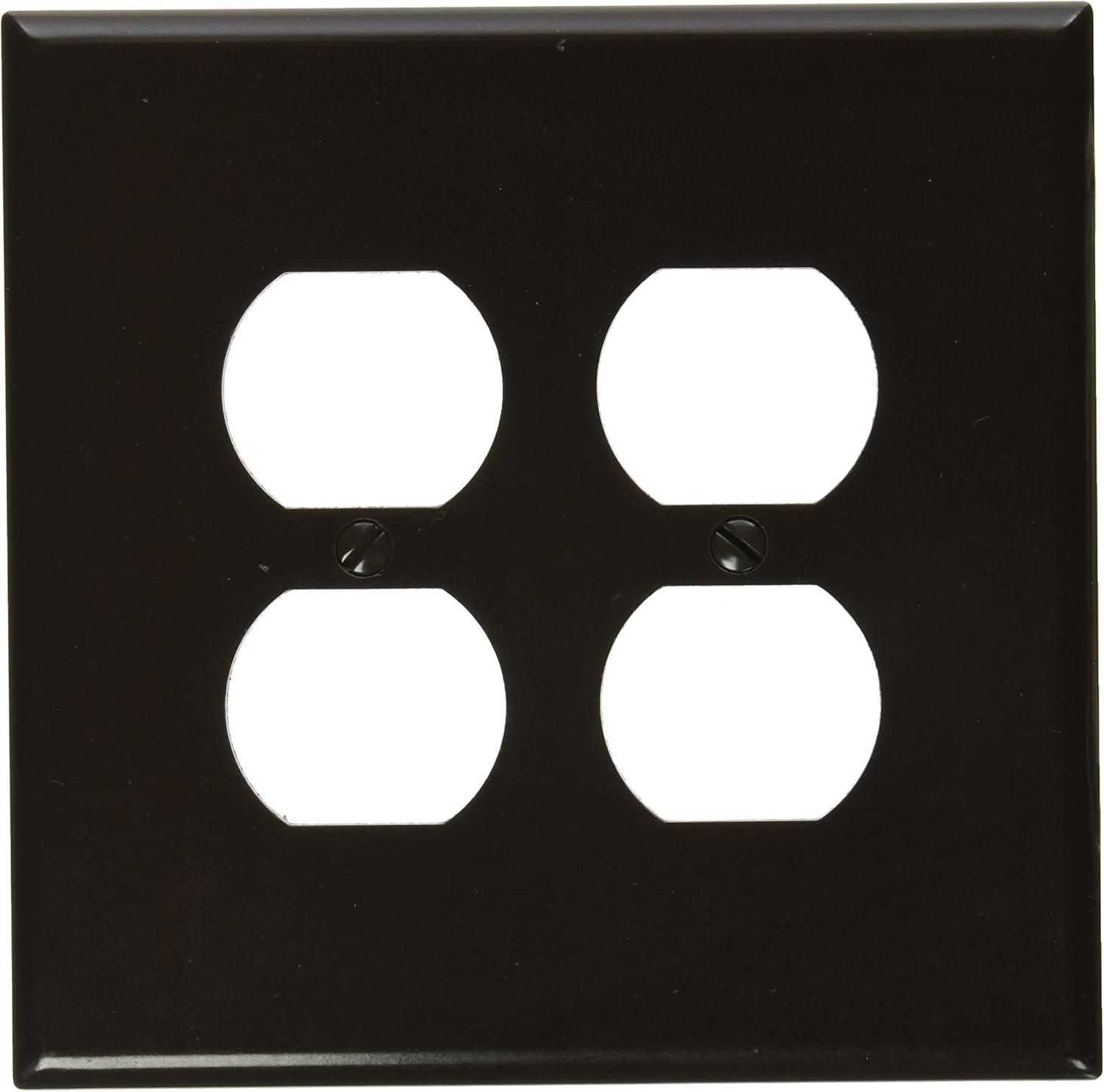 Brown Oversized 2-Gang Duplex Wall Plate