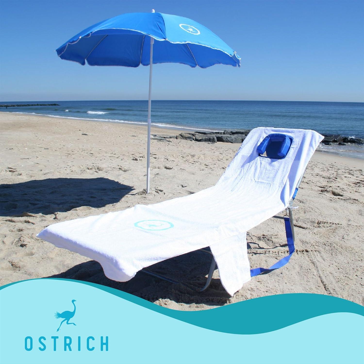 Ostrich Ostrich Chaise Lounge, Portable Facedown Beach Camping Pool Tanning Chair