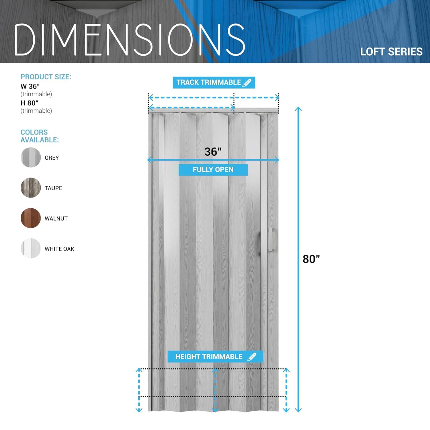 Techni Home Techni Home Loft Series Premium Double Walled Foldable Accordion Door