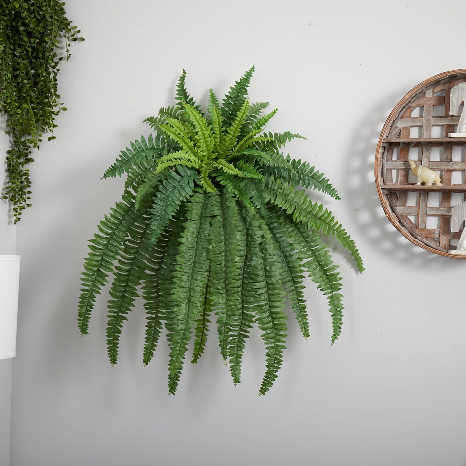 Set of 2 Artificial Boston Fern Plants - Nearly Natural