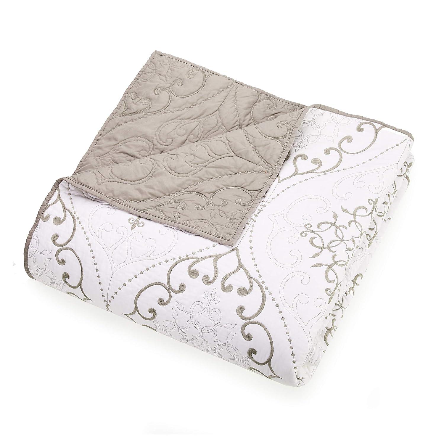 Modern Heirloom Chambers 3-Piece Embroidered Quilt Set