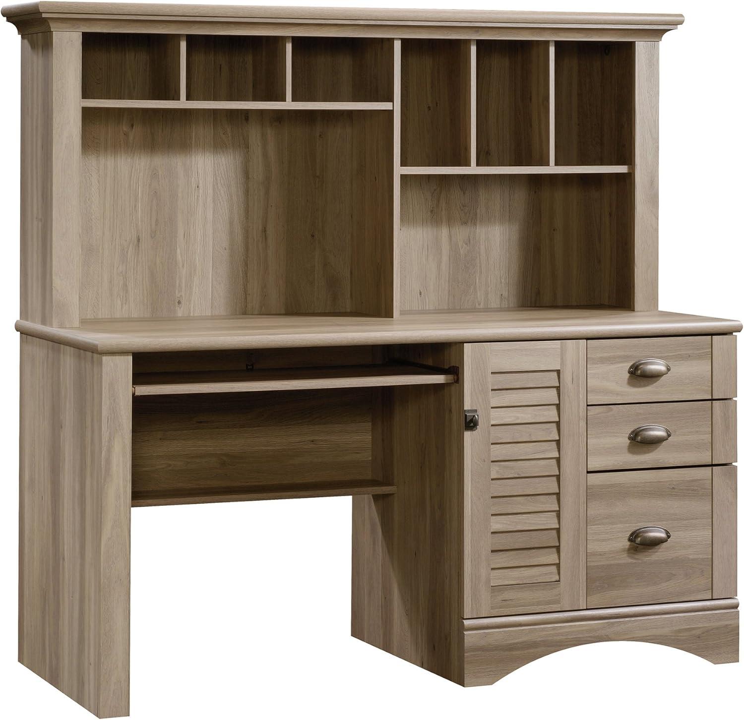 Harbor View Computer Desk with Hutch - Sauder