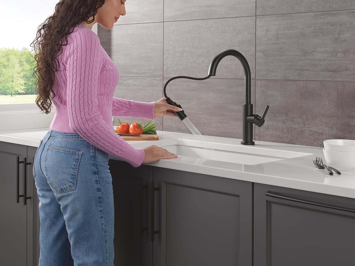 Single Handle Pull-Down Kitchen Faucet