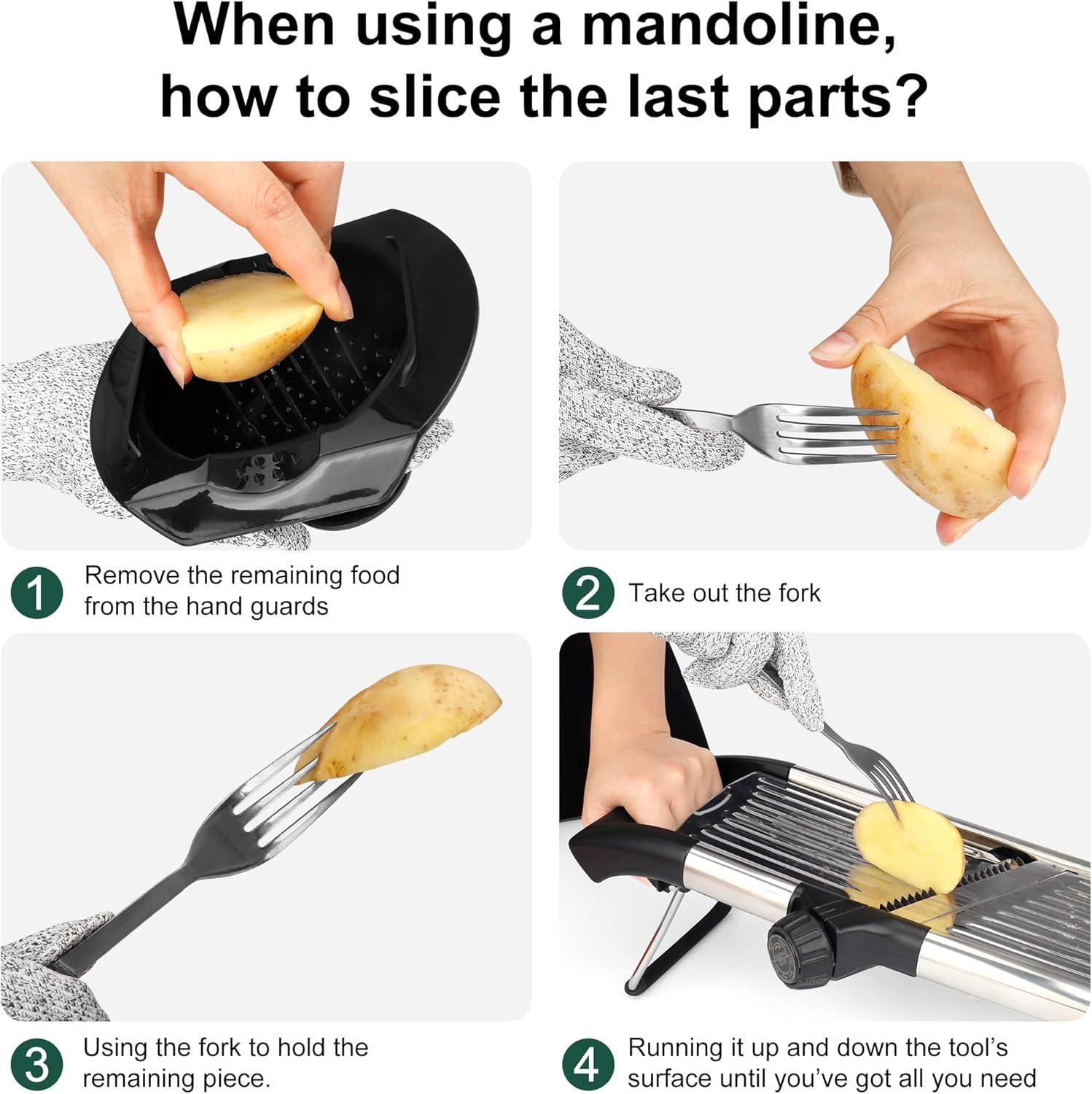 Gramercy Kitchen Co. Adjustable Stainless Steel Mandoline Food Slicer