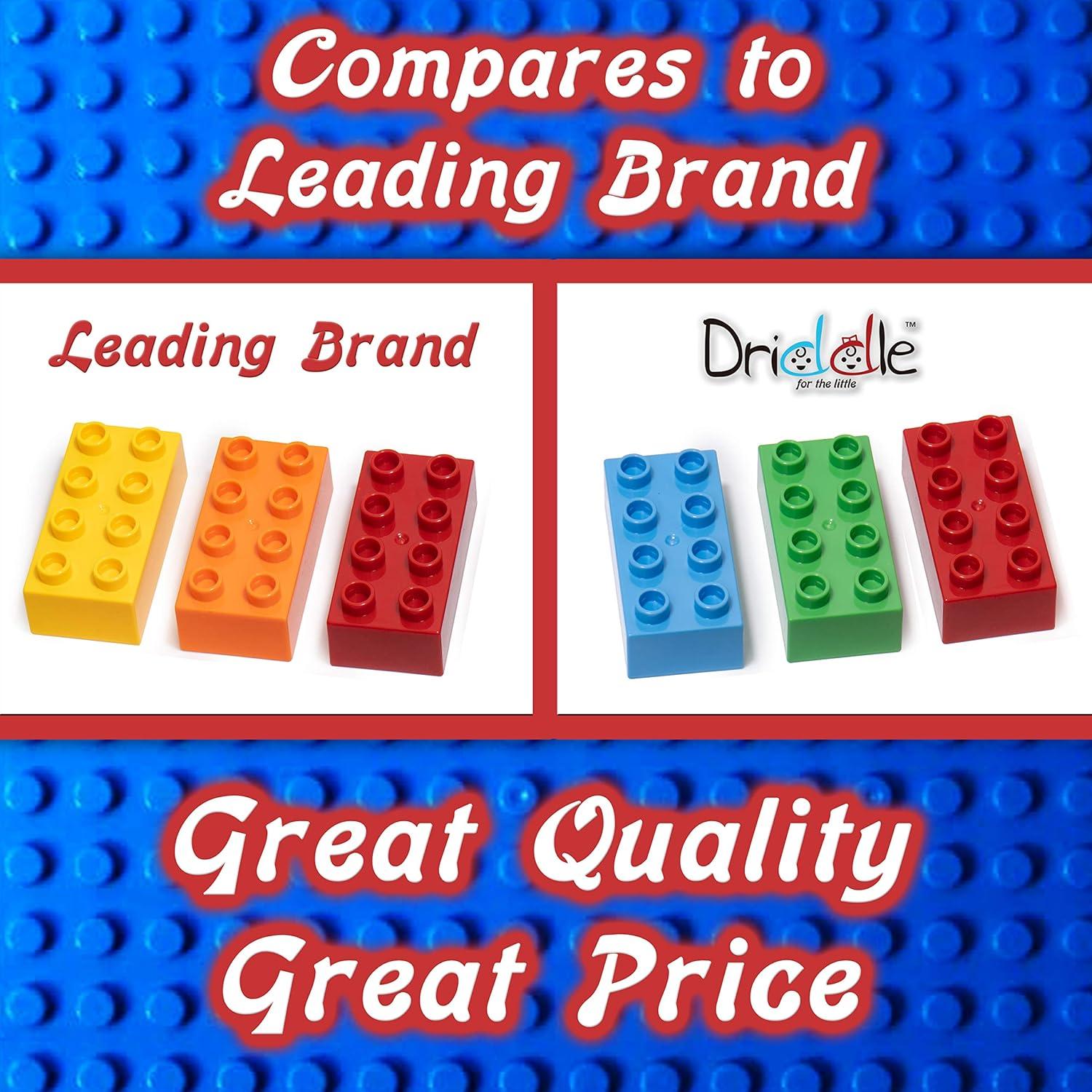 Big Building Blocks for Kids - STEM Toy - Classic Large Building Bricks - Compatible with All Major Brands - for Children All Ages - 50 Pieces