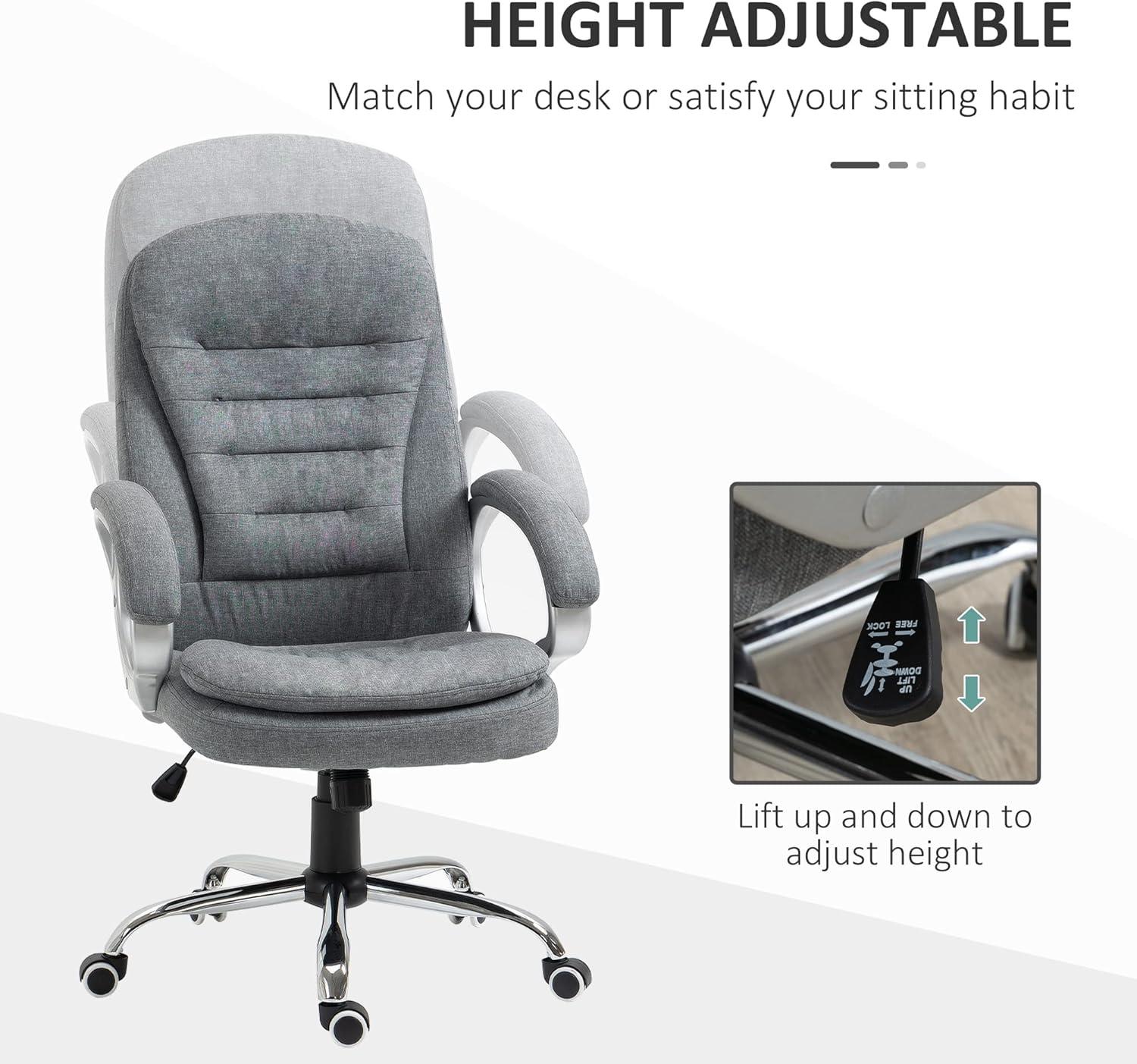 Gray High Back Mesh Fabric Executive Swivel Chair