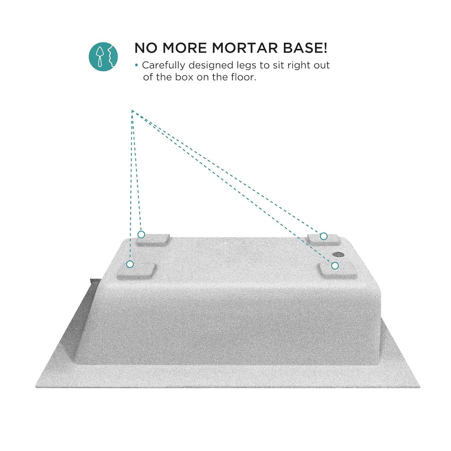 Fine Fixtures Acrylic Fiberglass Drop-In Bathtub - Alcove Soaking Bath Tub with Integral Apron Front & Left Hand Drain, 60"x30" Glossy White - Durable, Modern Soaking Tub for Relaxation & Comfort
