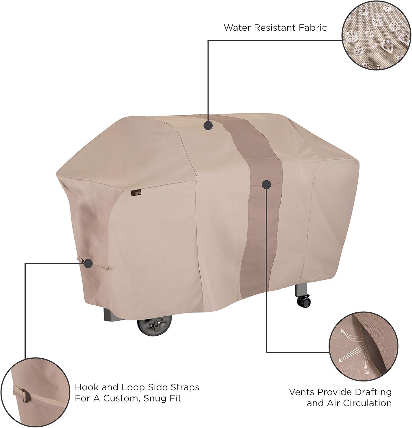 Modern Leisure Monterey 73 in. Outdoor Patio Grill Cover, 73"L x 25"W x 44.5"H, Beige