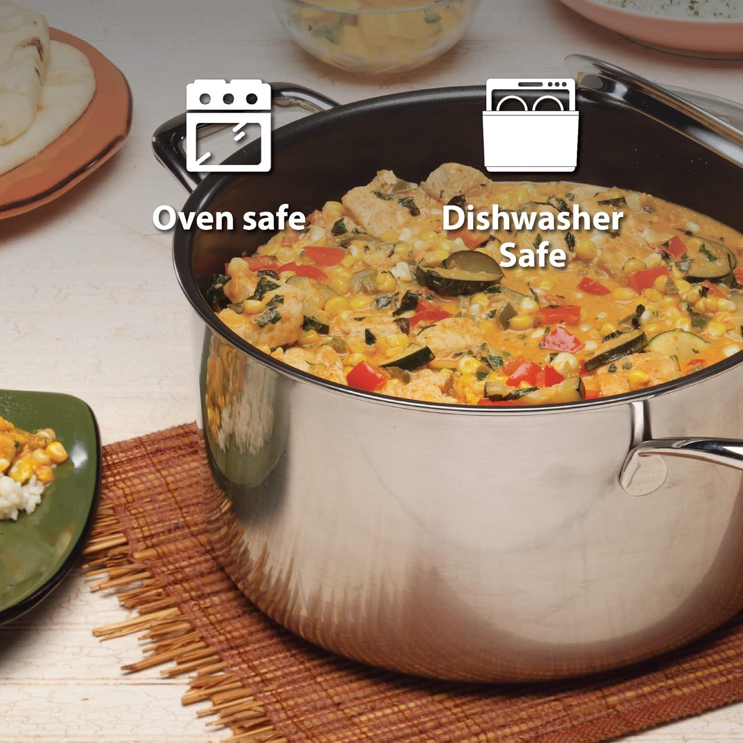 Swiss Diamond Swiss Diamond Prestige Stainless Steel Non-Stick Frying Pan with Lid
