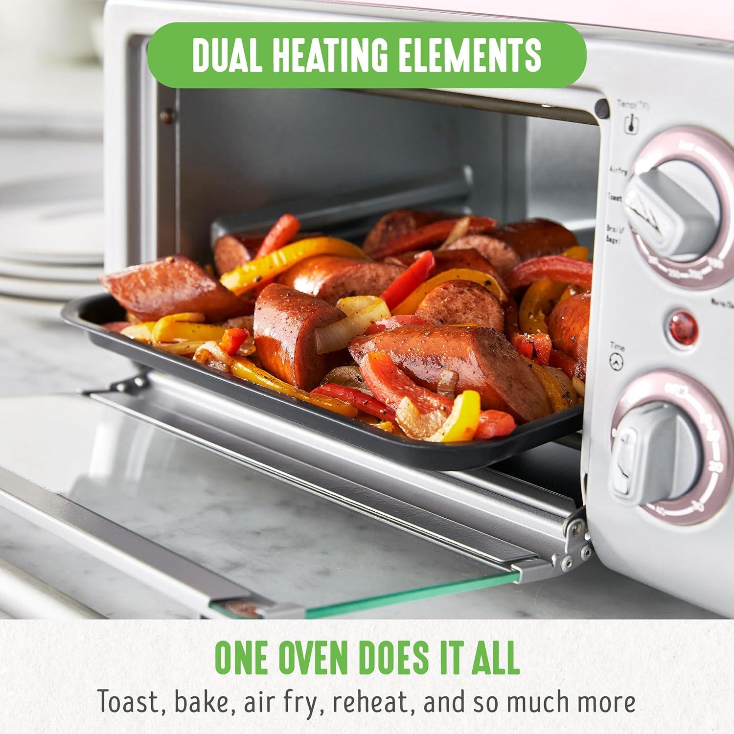 GreenLife Air Fry Toaster Oven | Pink