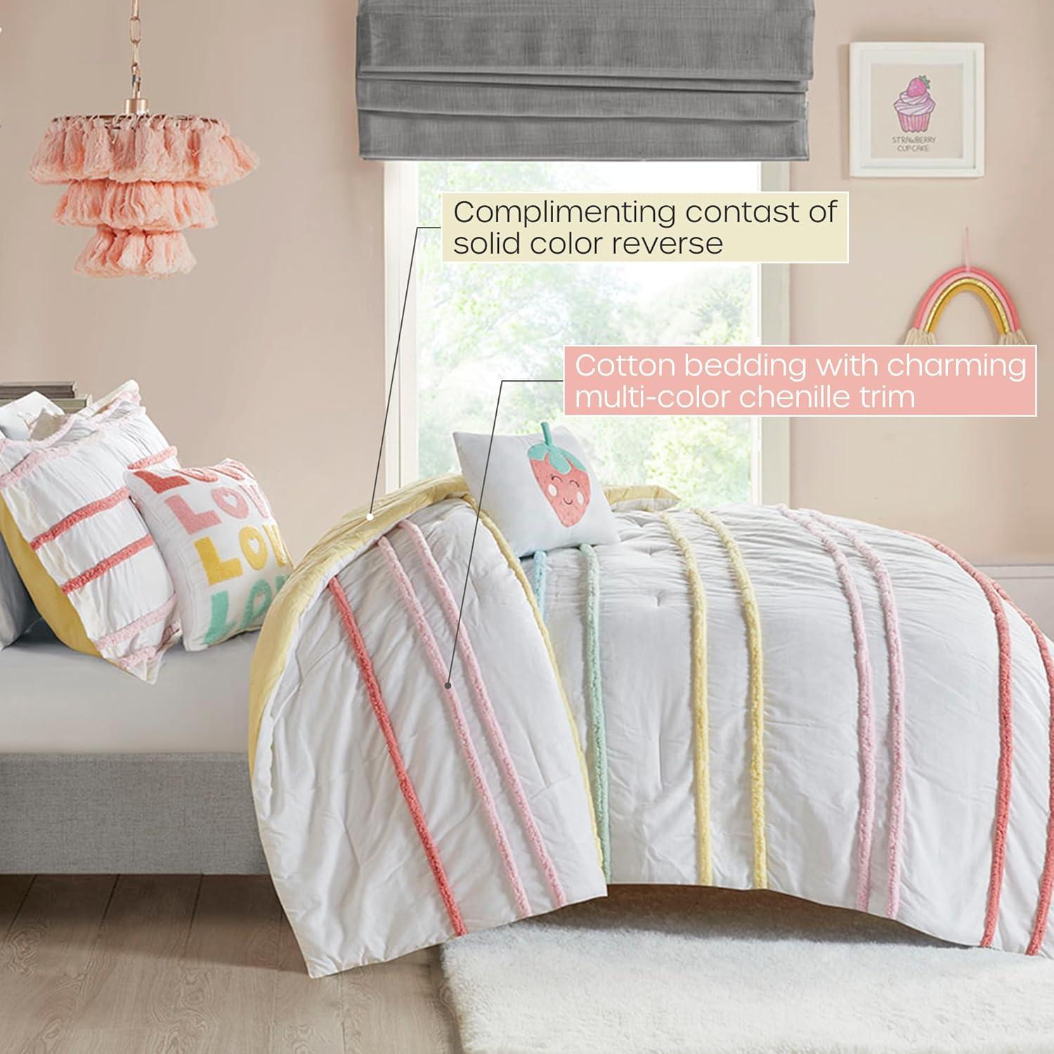 Haisley Cotton Comforter Set with Chenille Trim