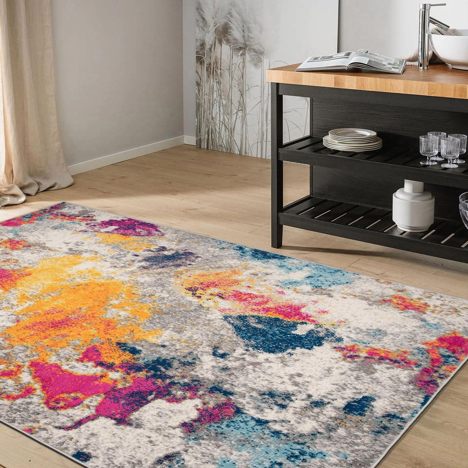 World Rug Gallery Abstract Contemporary Area Rug