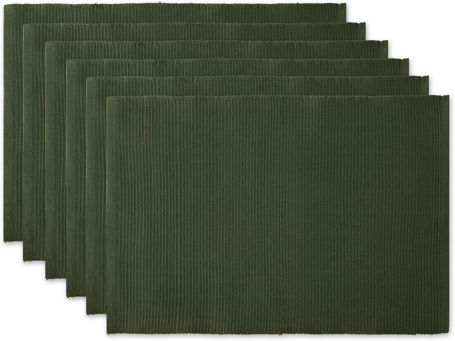 PLACEMAT DARK GREEN Set of 6