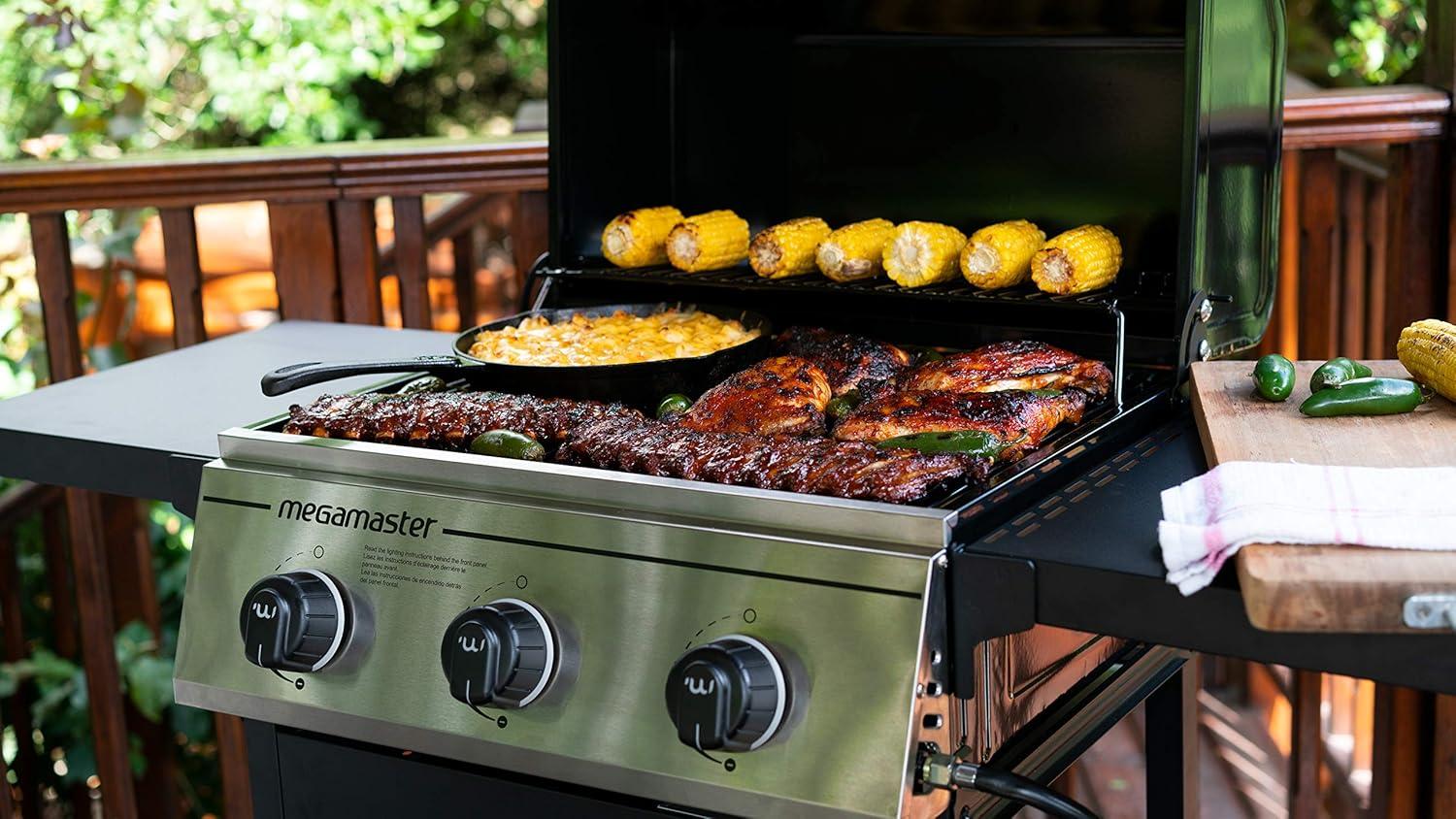 Megamaster 3 - Burner Liquid Propane Gas Grill