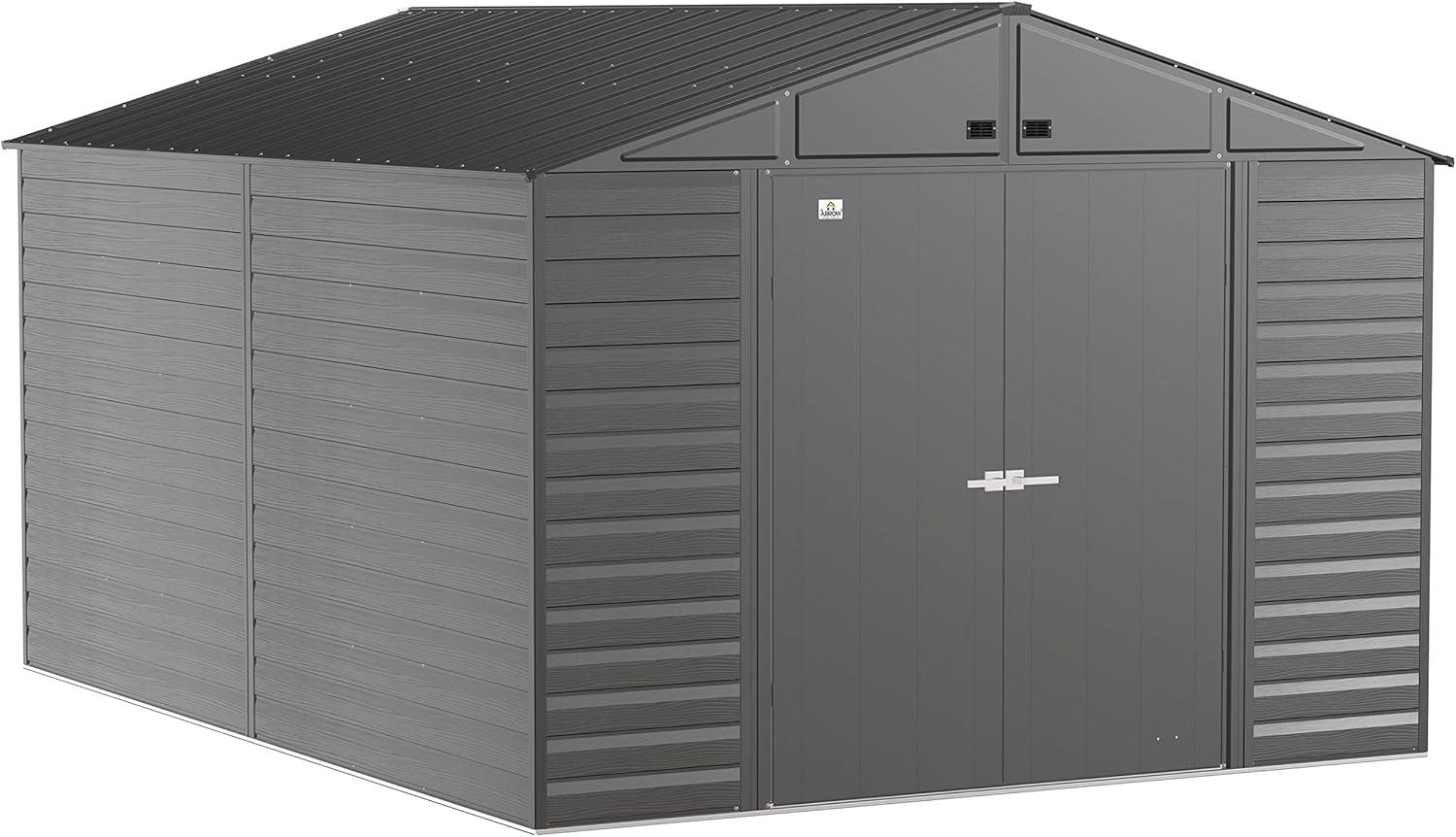 Arrow 10 ft. W x 14 ft. D Steel Horizontal Storage Shed