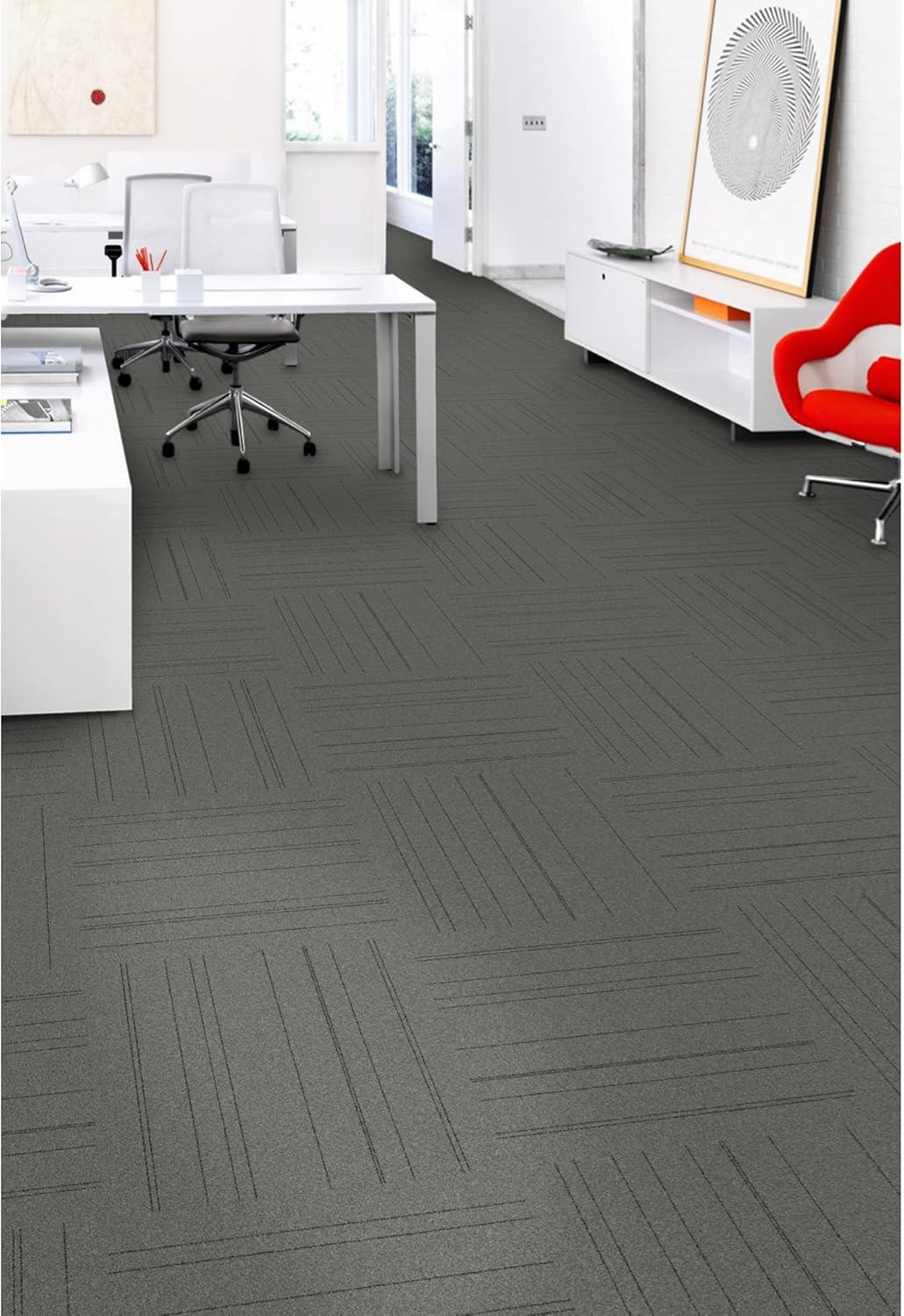 Mohawk Basics 24" x 24" Carpet Tile Sample with EnviroStrand™ PET Fiber in Neutral (1 piece)