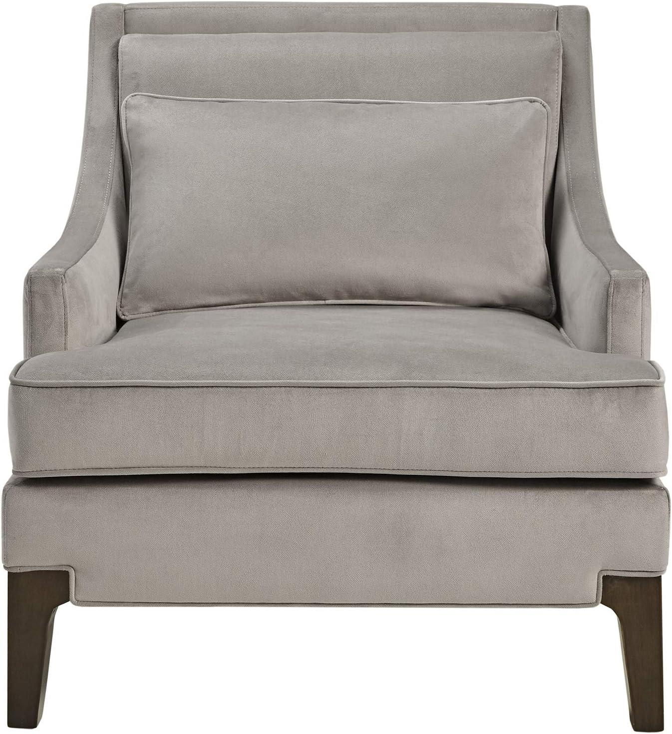 Anna Martha Stewart Anna Velvet Armchair with Lumbar Pillow