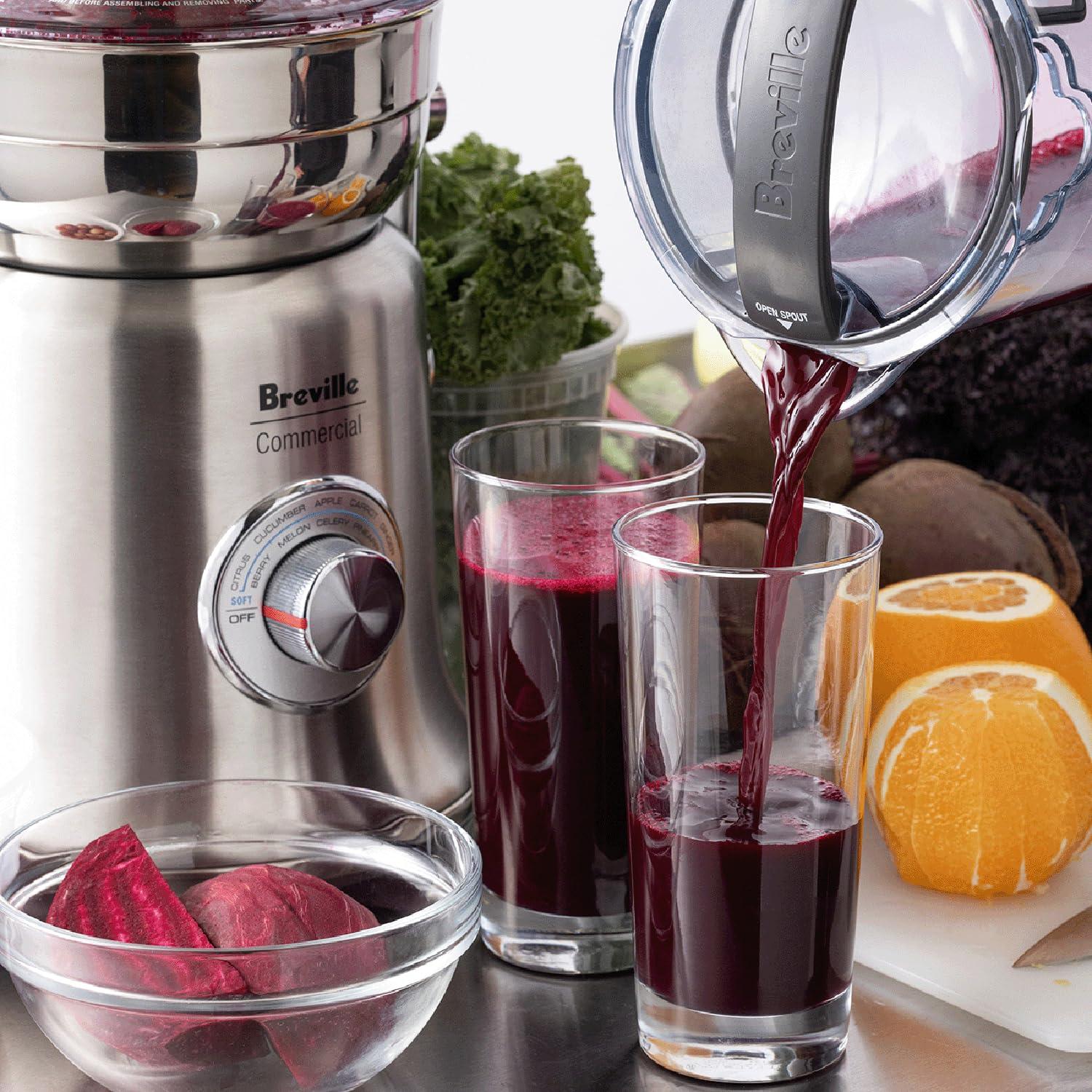 XL Stainless Steel Electric Centrifugal Juicer with Variable Speed