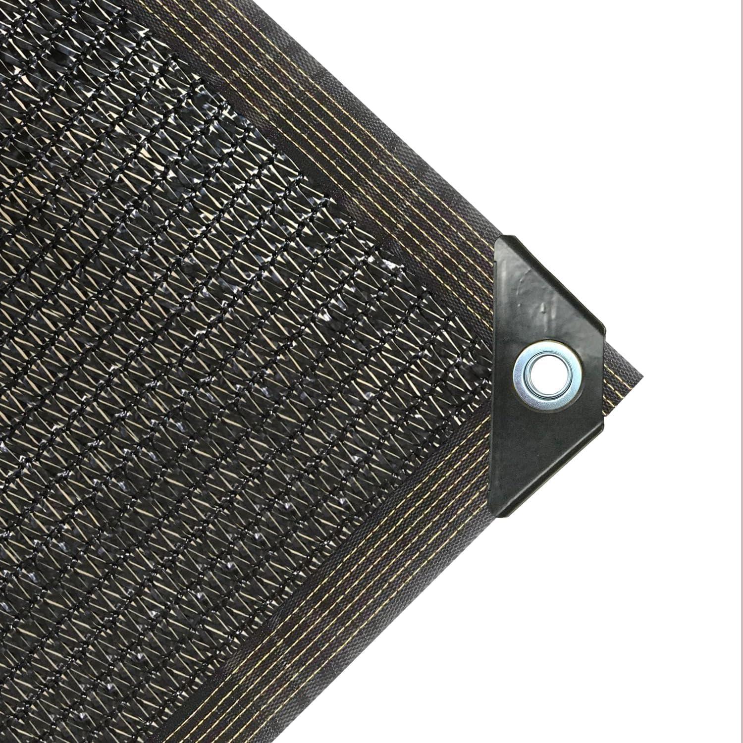 70% Black Shade Cloth with Grommets, 10 x 20 FT Garden Sunblock Mesh Tarp, UV Resistant Sun Shade Net for Plants Cover, Greenhouse, Pergola, Kennel, Chicken Coop and Patio