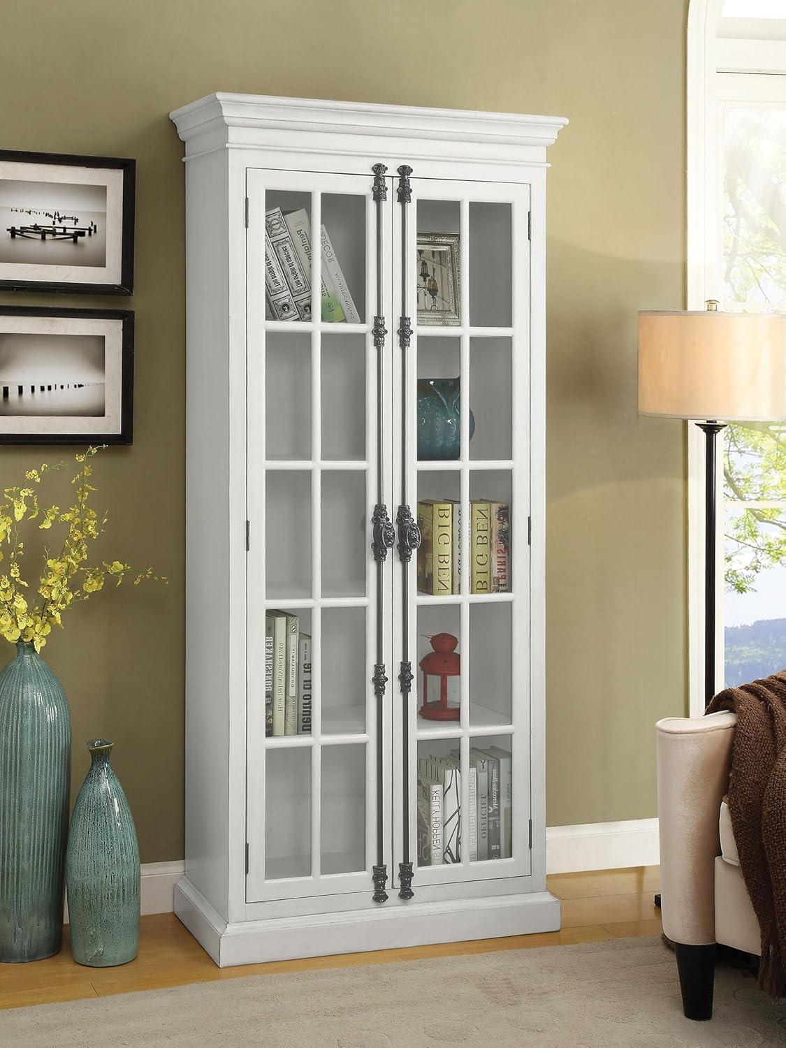 Toni 2-door Tall Cabinet Antique White