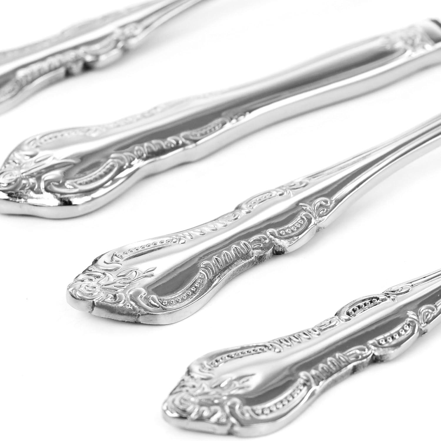 Acadia Ornate Stainless Steel 20-Piece Flatware Set