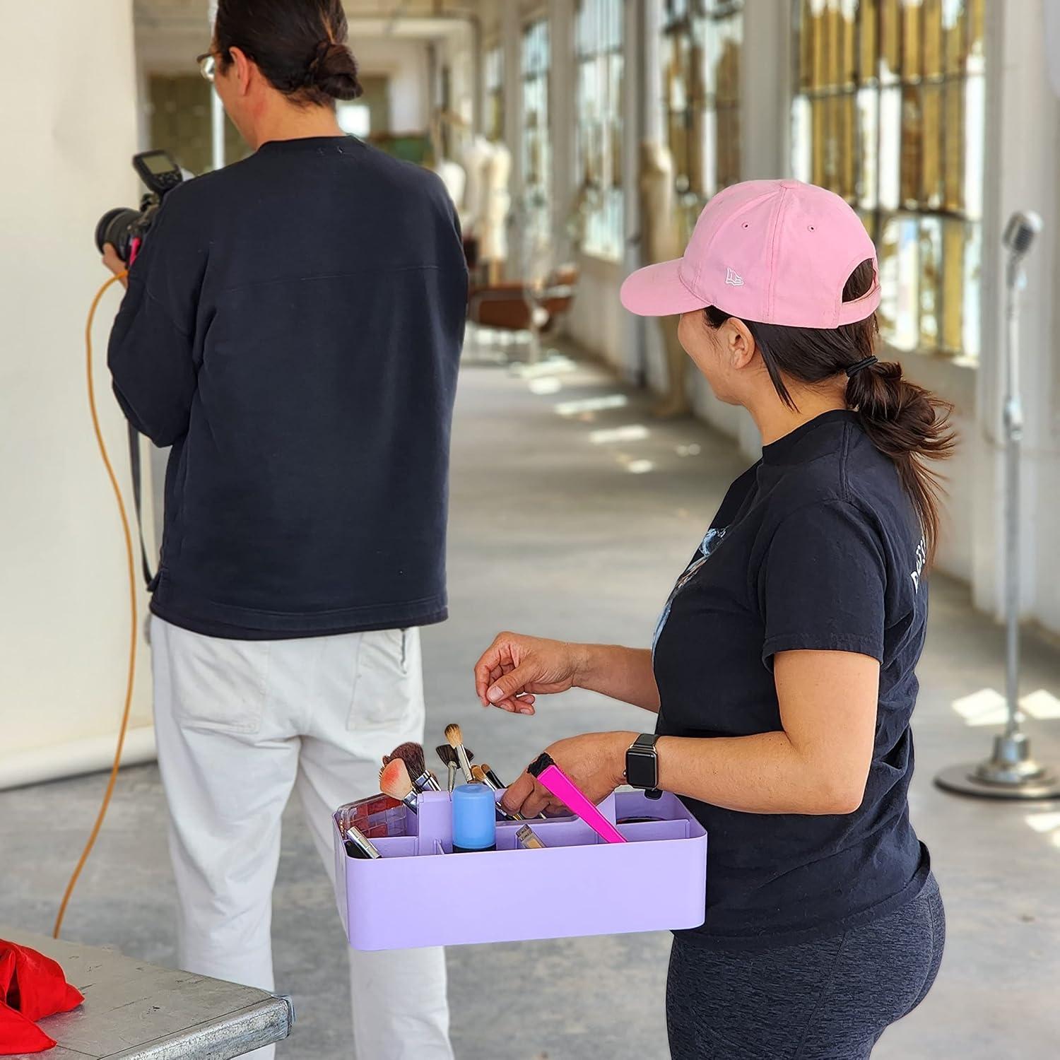 Enjoy Organizer 8-Compartment Desk Organizer & Pencil Holder, Purple, 1 Pack Made in USA