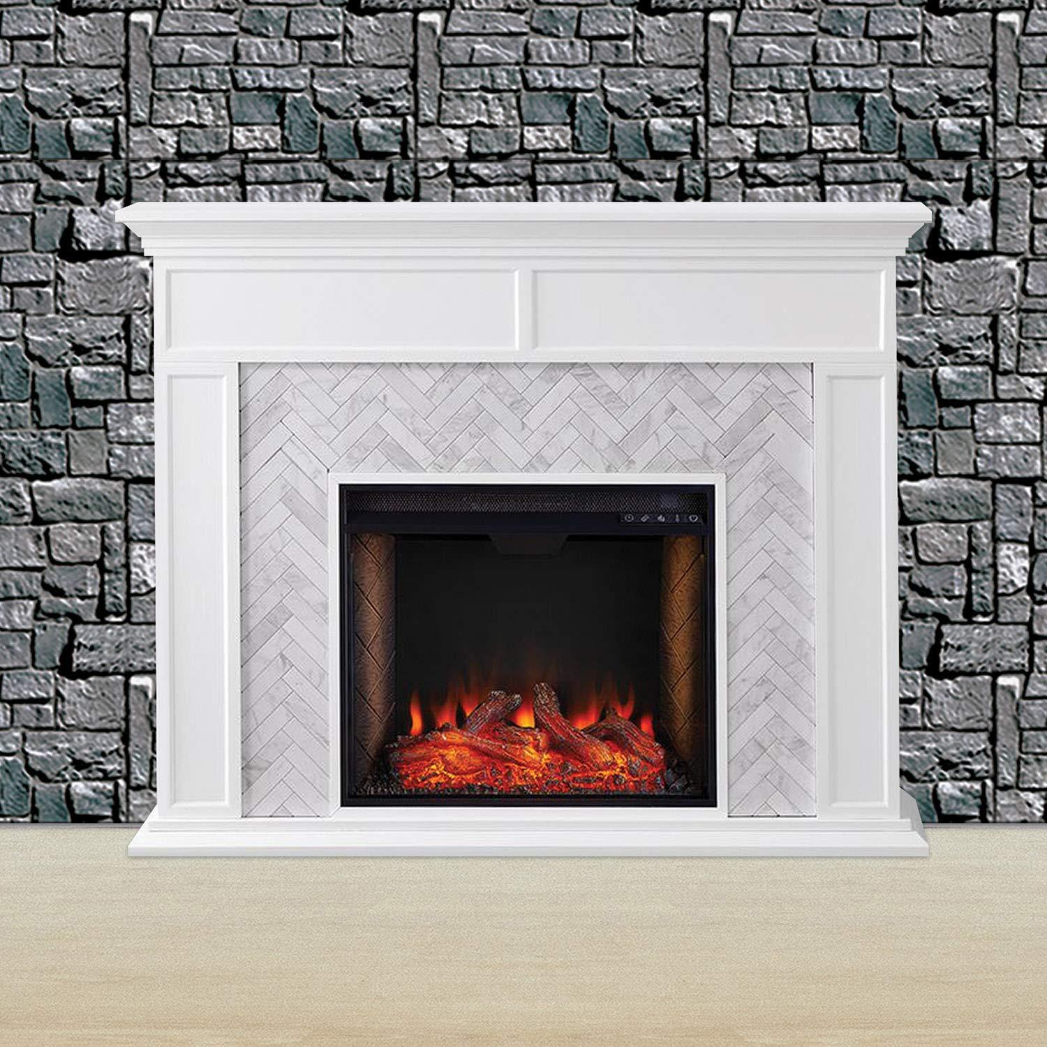 Beistle Brick Stone Wall Backdrops, 4’ x 30’, 2 Pack – Medieval Party Decorations, Medieval Decor Background, Photo Backdrop, Easy to Adhere Wall Covering, Stone Backdrop, Halloween Party Decorations