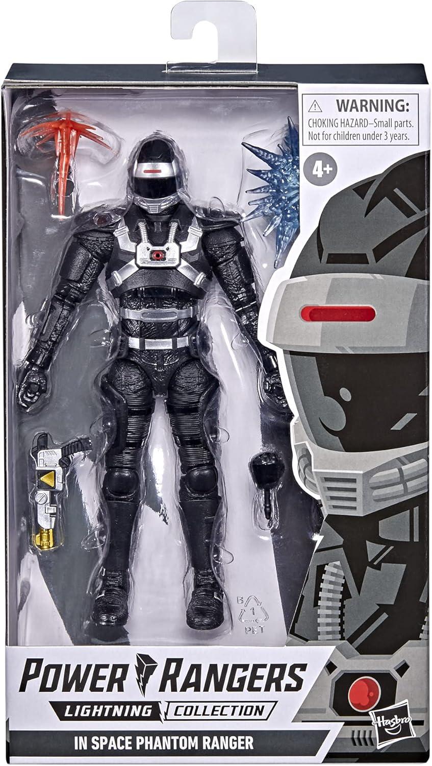 Power Rangers: Lightning Collection In Space Phantom Ranger Toy Action Figure for Boys and Girls (6”)