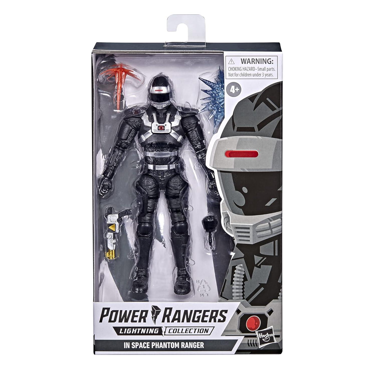 Power Rangers: Lightning Collection In Space Phantom Ranger Toy Action Figure for Boys and Girls (6”)
