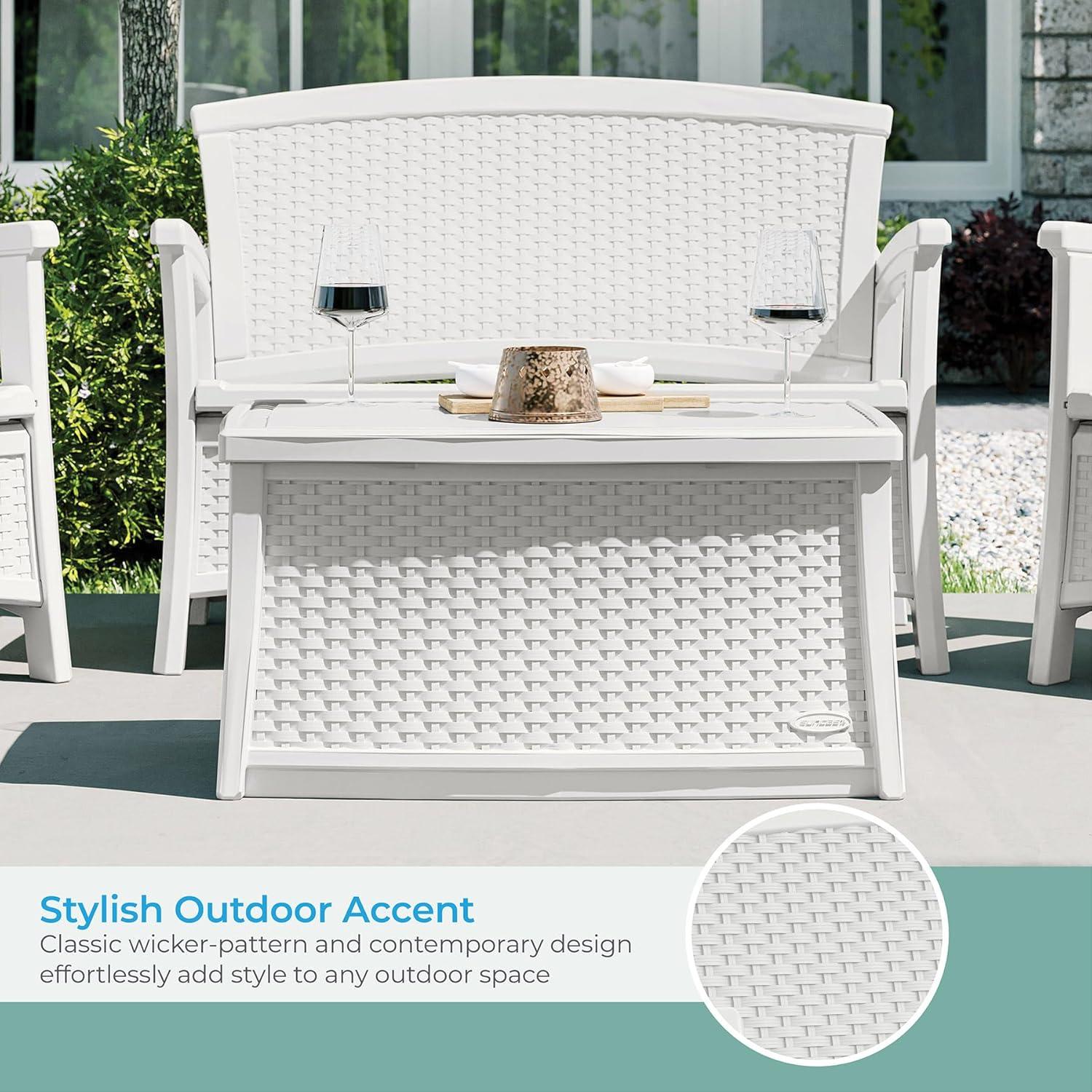 Suncast Elements 47'' Resin Outdoor Loveseat