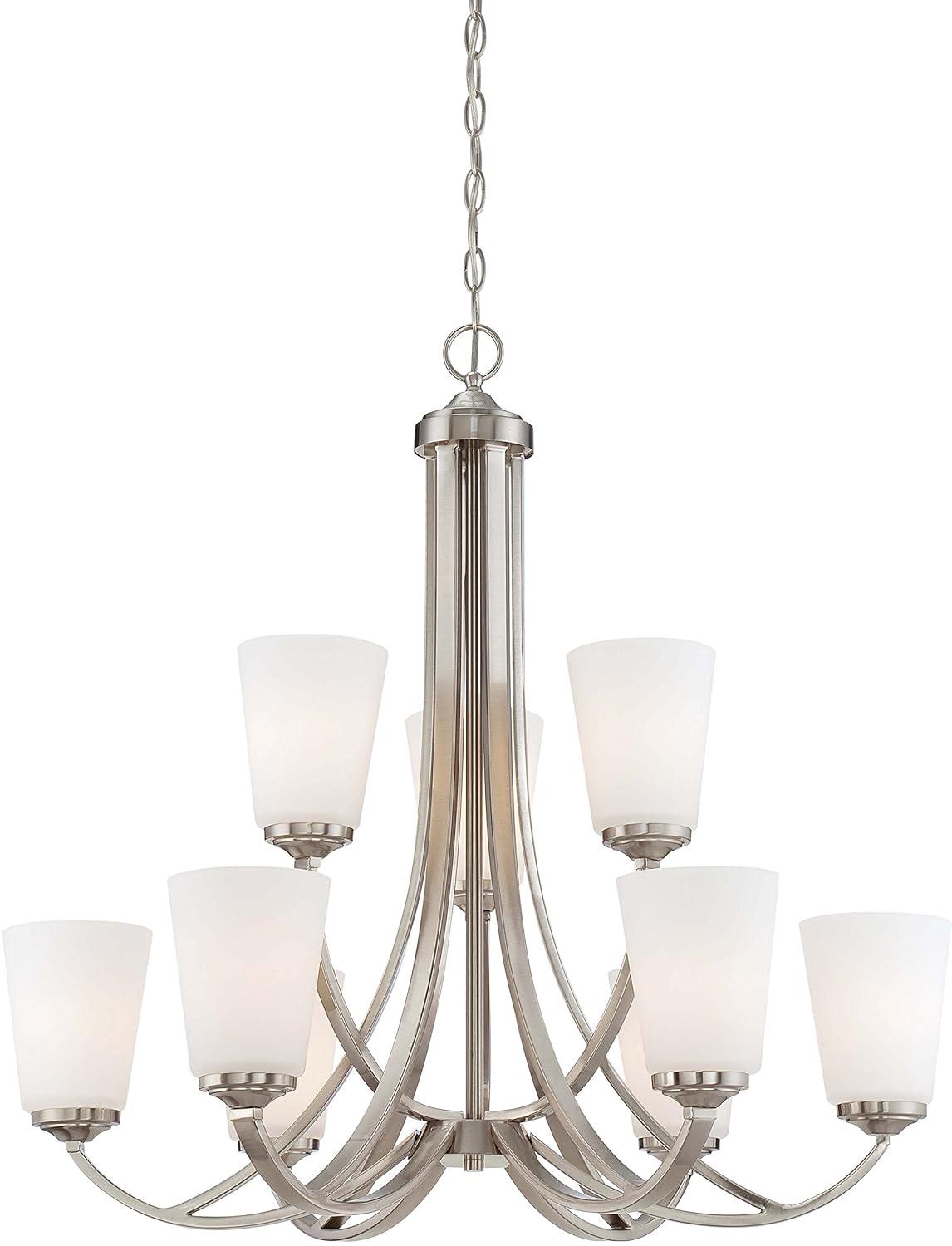 Minka Lavery - Overland Park - Chandelier 9 Light Brushed Nickel in Transitional