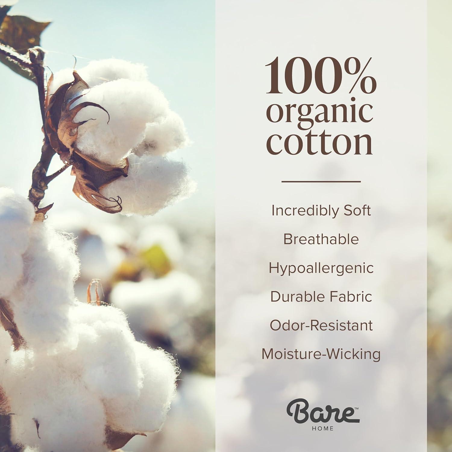 Twin/Twin XL Forest Green Organic Cotton Jersey Duvet Cover Set by Bare Home