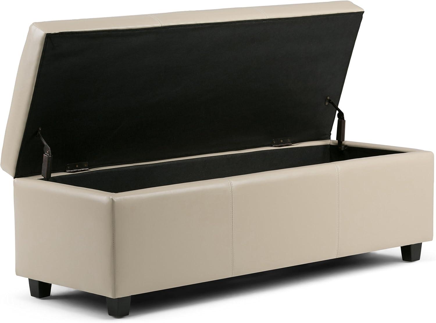 Simpli Home Avalon Large Storage Ottoman Bench